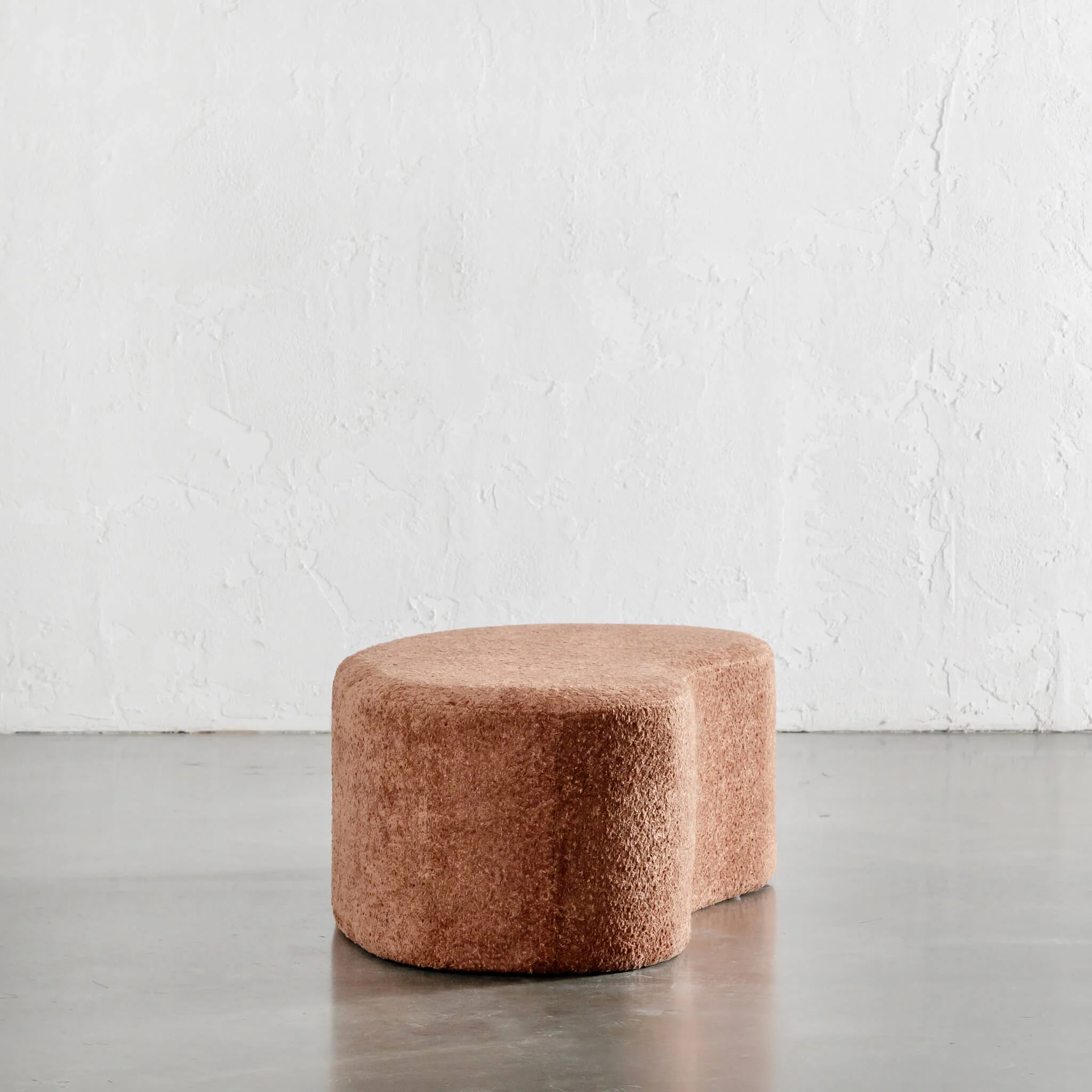 SEVILLA ORGANIC BEAN OTTOMAN BENCH | CARMEN RUST BOUCLE | 120CM - Image 2