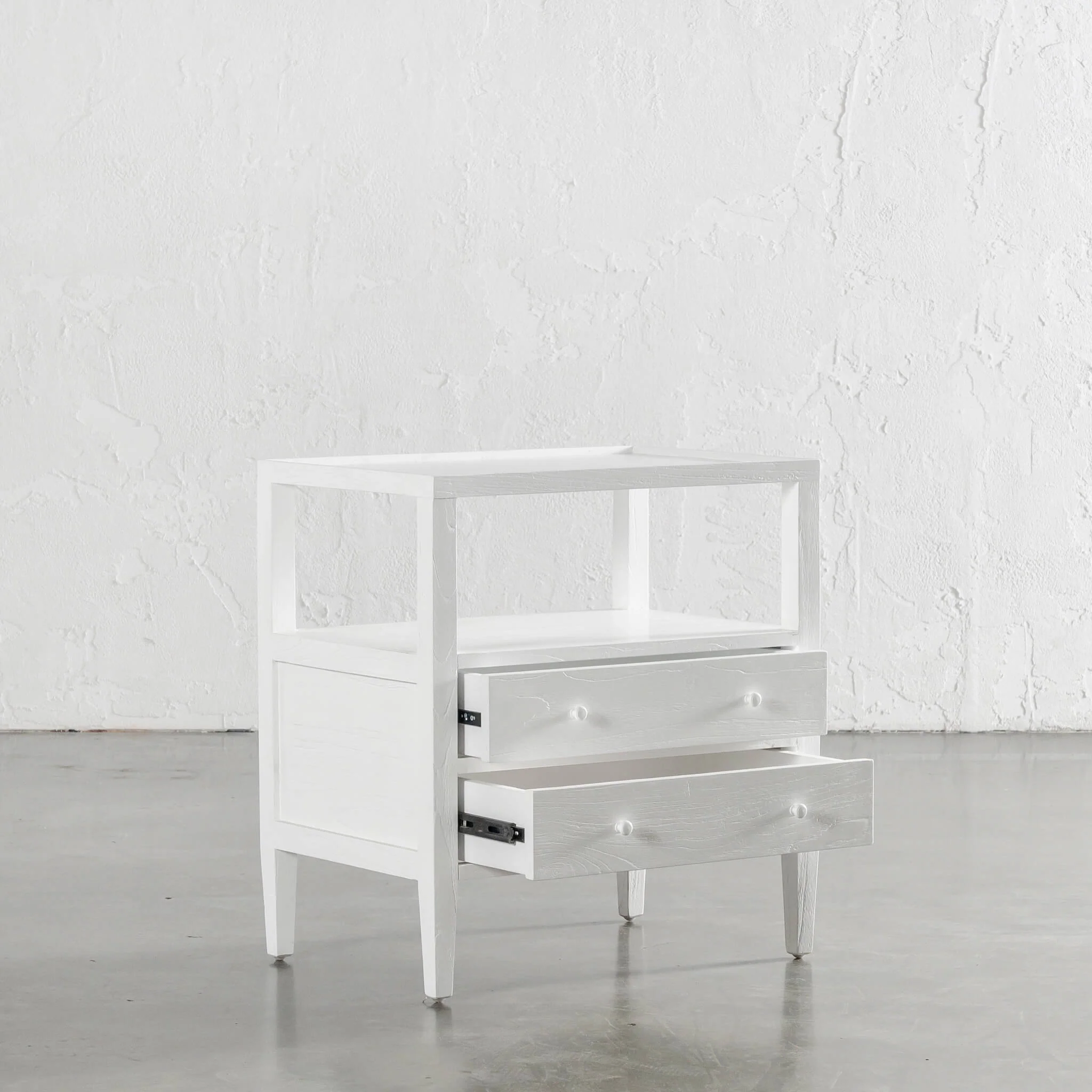 AMARA JARDIN BEDSIDE NIGHTSTAND | WHITE TIMBER GRAIN - Image 4