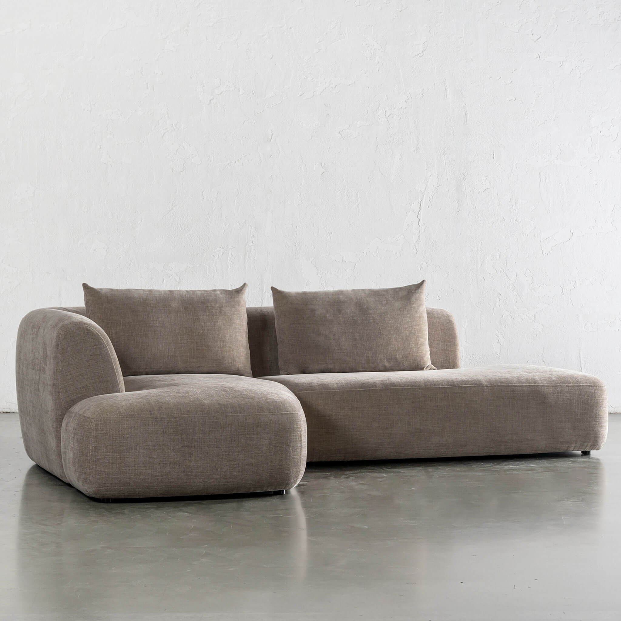 AMEDEO CORNER MODULAR CHAISE LOUNGE SOFA  |  DRIFTWOOD TAUPE - Image 8