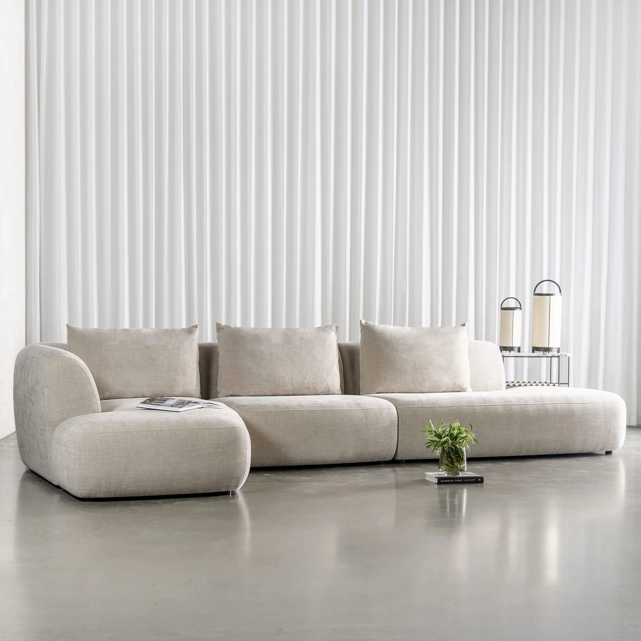 AMEDEO CORNER MODULAR CHAISE LOUNGE SOFA  |  SANDBAR HAZE - Image 3