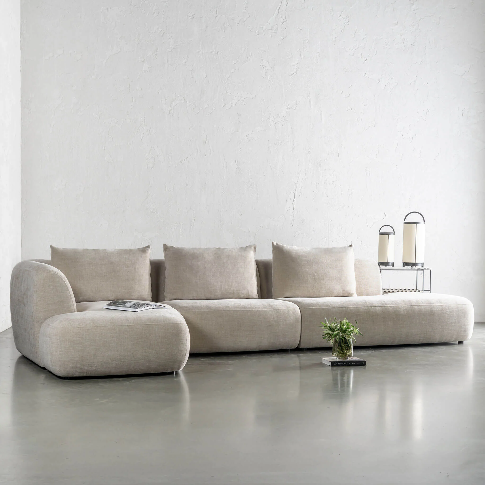 AMEDEO CORNER MODULAR CHAISE LOUNGE SOFA  |  SANDBAR HAZE - Image 5
