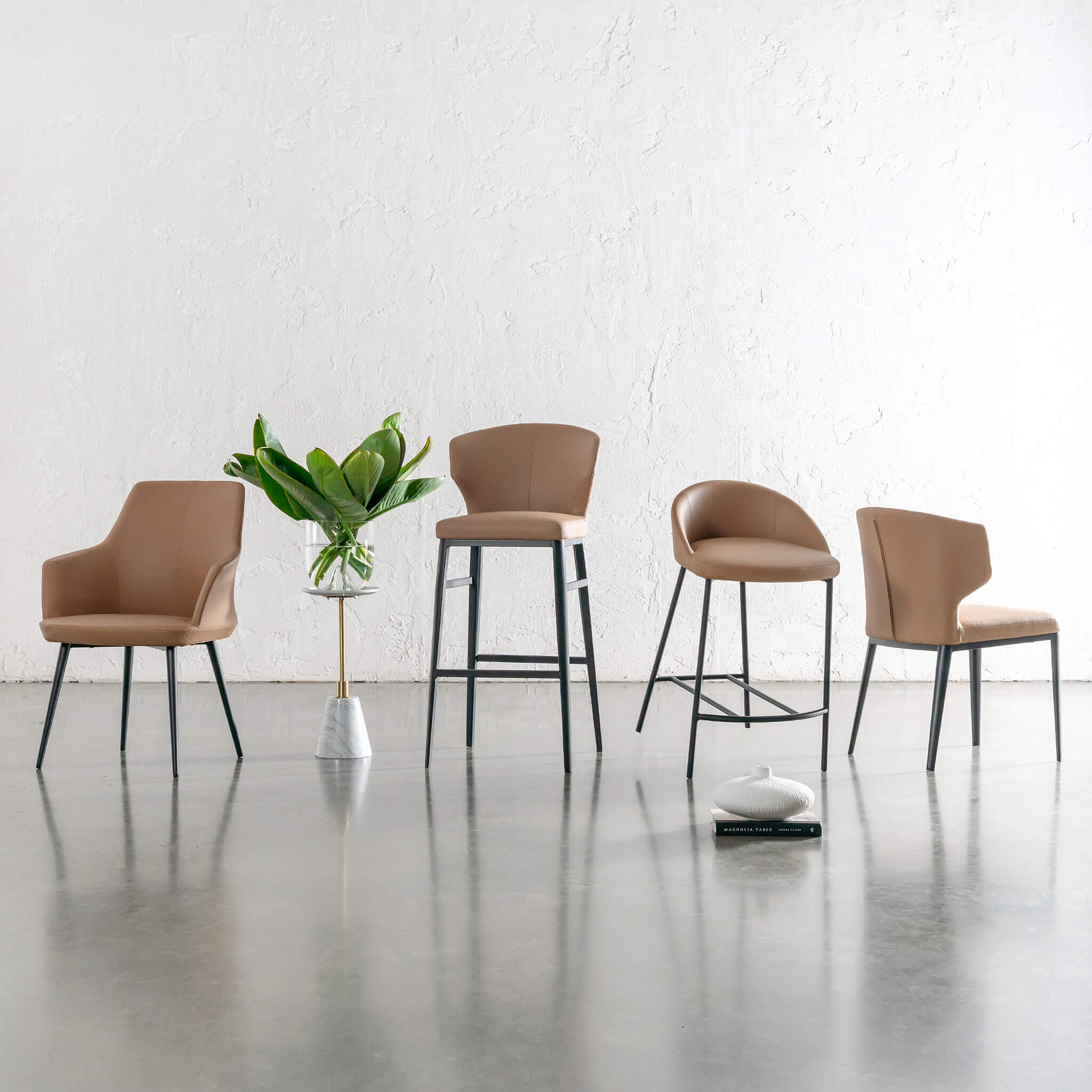 ANDERS VEGAN LEATHER BAR CHAIR  |  BUNDLE + SAVE  |  CANYON TAN VEGAN LEATHER - Image 6
