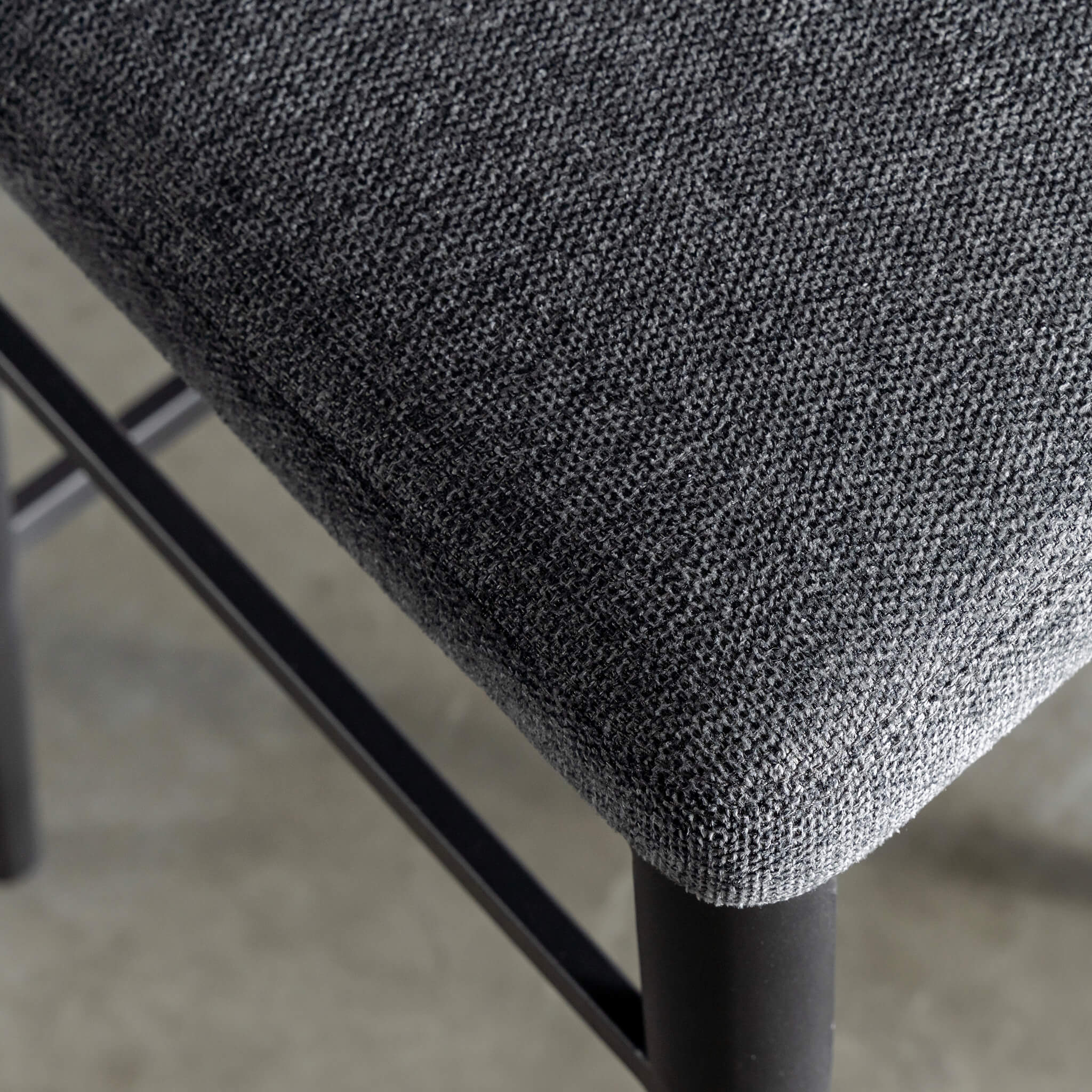 ANDERS BAR CHAIR | GRANITE SHADOW WEAVE - Image 2