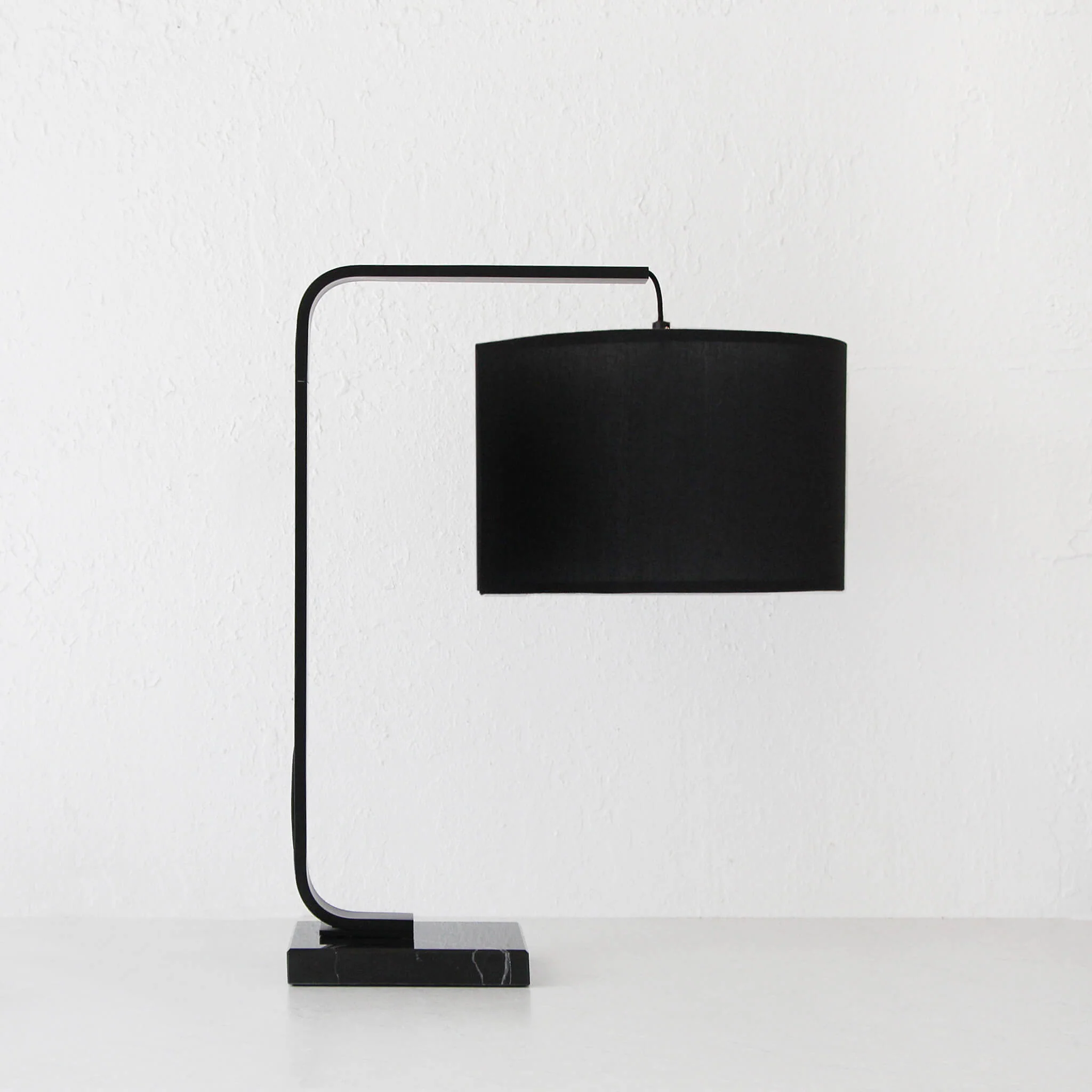 ARC NINETY SQUARE TABLE LAMP | BLACK + BLACK MARBLE BASE | BUNDLE X 2 - Image 3