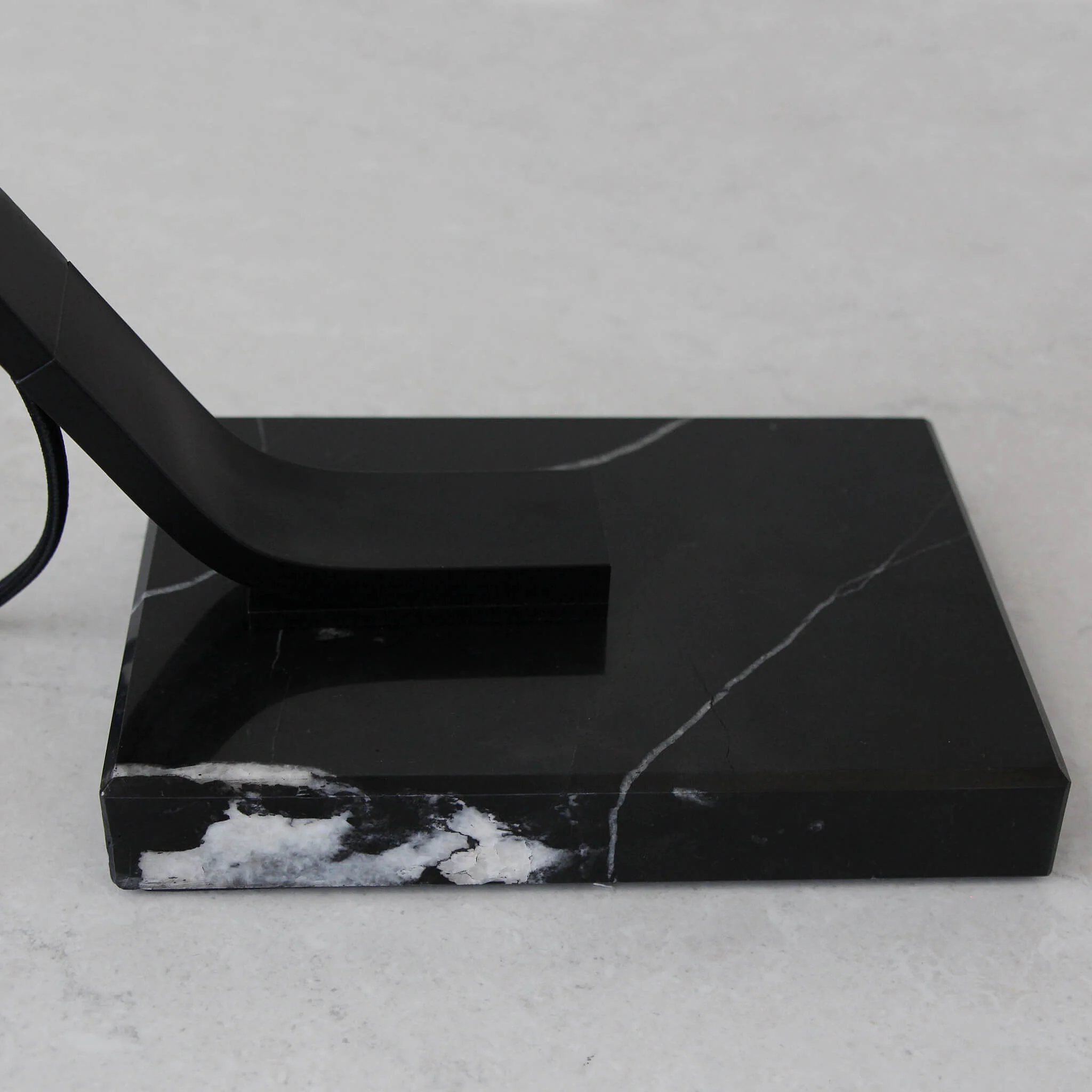 ARC NINETY SQUARE TABLE LAMP | BLACK + BLACK MARBLE BASE | BUNDLE X 2 - Image 4