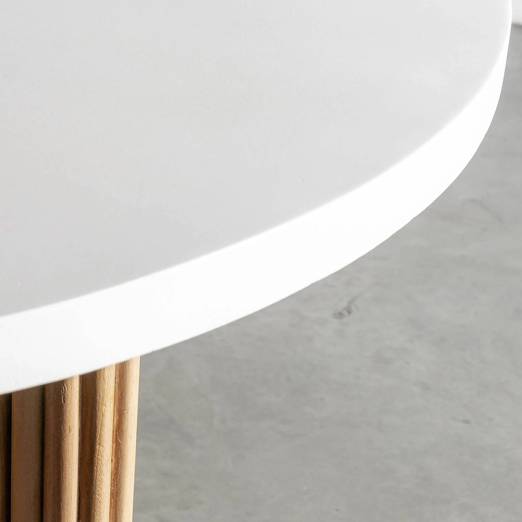 ARIA MONDELLO OVAL DINING TABLE  |  260CM + 300CM  |  BIANCO CIMENT - Image 3