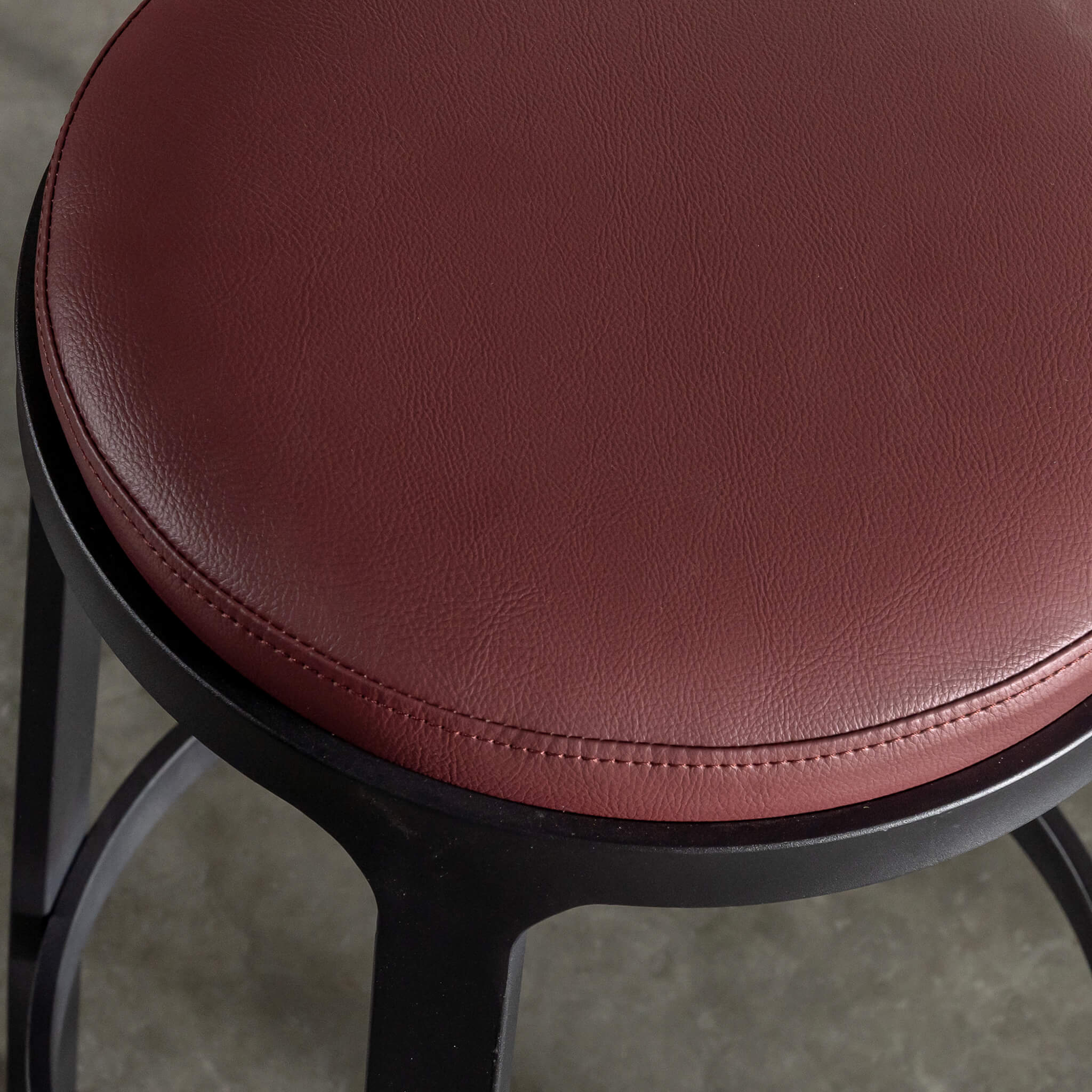ARNHEM COUNTER STOOL | BUNDLE + SAVE | BURNISHED CURRANT VEGAN LEATHER - Image 2