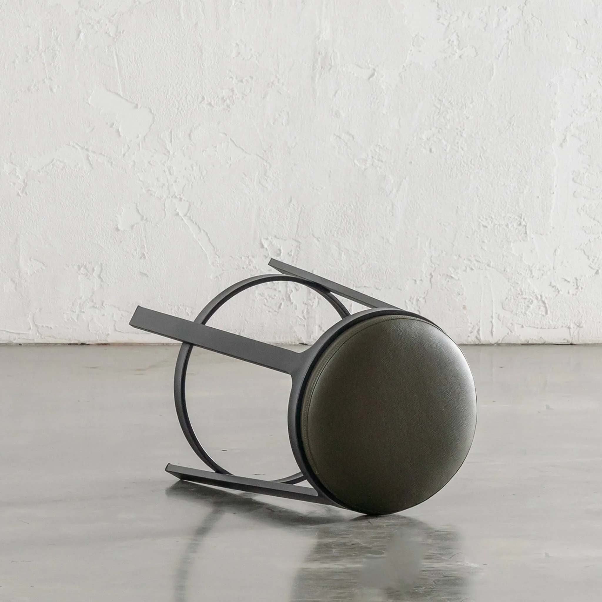ARNHEM COUNTER STOOL | BUNDLE + SAVE | MEDITERRANEAN DEEP OLIVE VEGAN LEATHER - Image 3