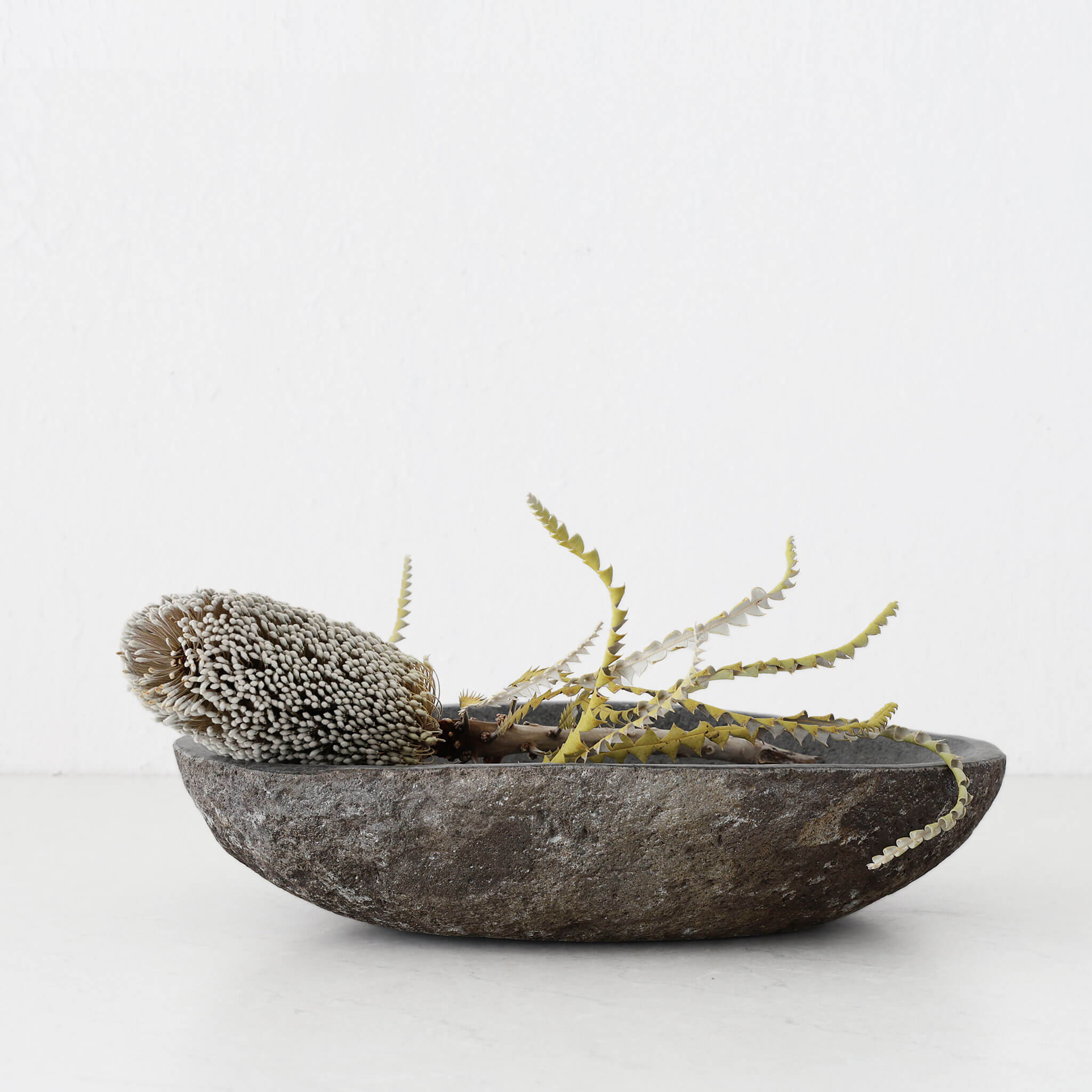 BARATI BOWL  |  MED 30CM  |  RIVER STONE MARBLE - Image 2
