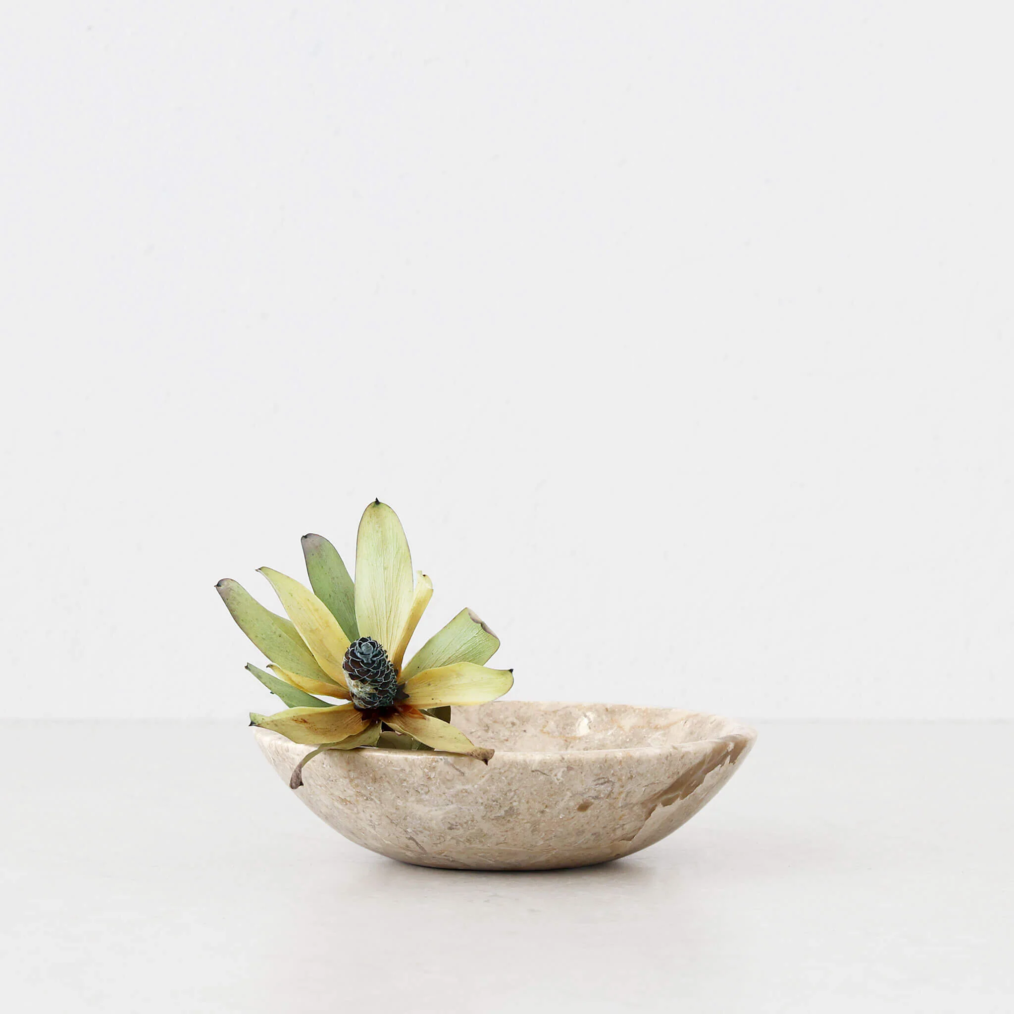 BAYAN MARBLE BOWL | SML 15CM | ORGANIC CREMA MARBLE - Image 2