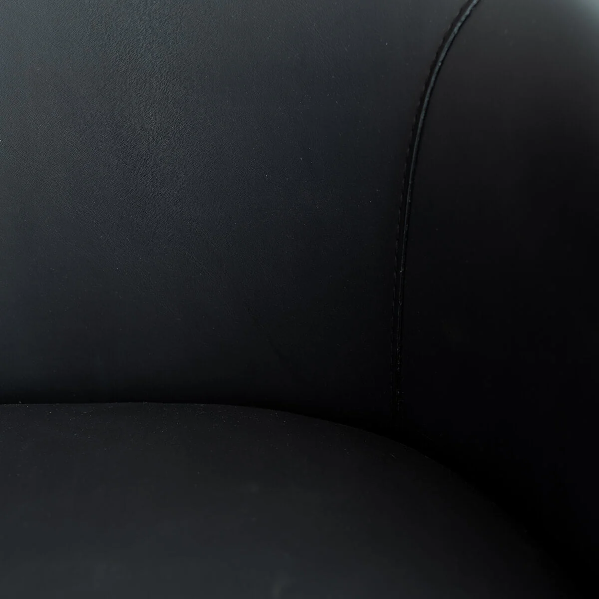 BOLINA MID CENTURY VEGAN LEATHER SWIVEL ARMCHAIR  |  SAVE 20% ON BUNDLE OF 2  |  NOIR BLACK - Image 5