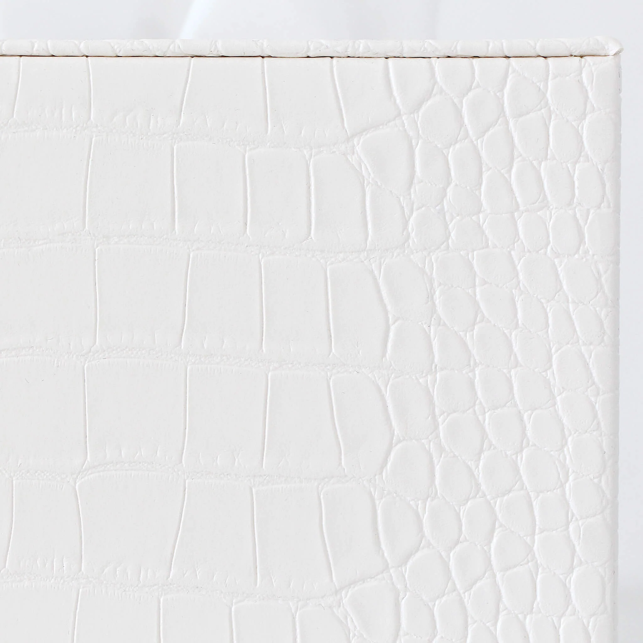 BOND CROCODILE RECTANGLE TISSUE BOX | IVORY - Image 2