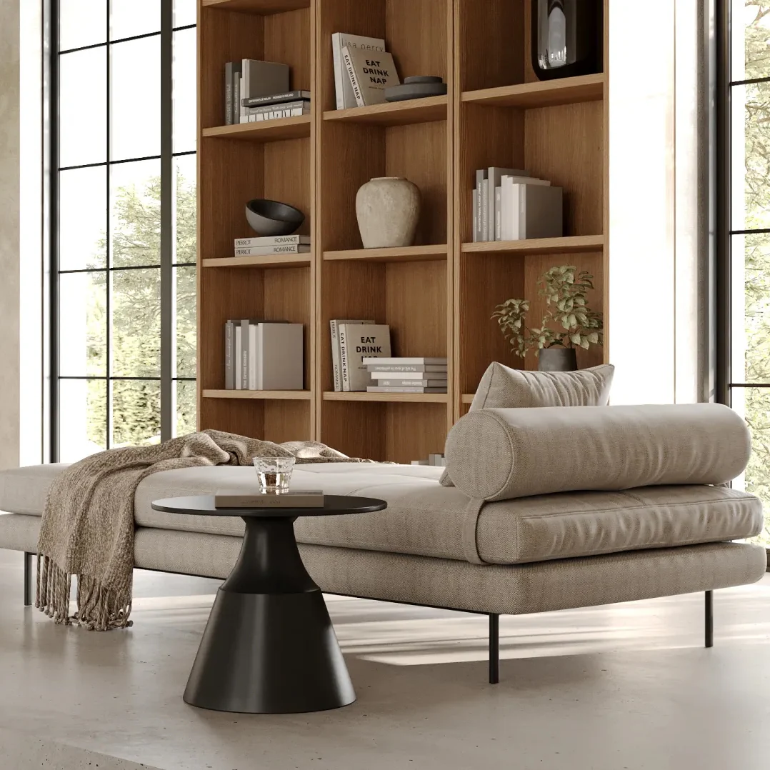 CARSON CONTEMPO RIBBED DAY BED | JOVAN EARTH - Image 7