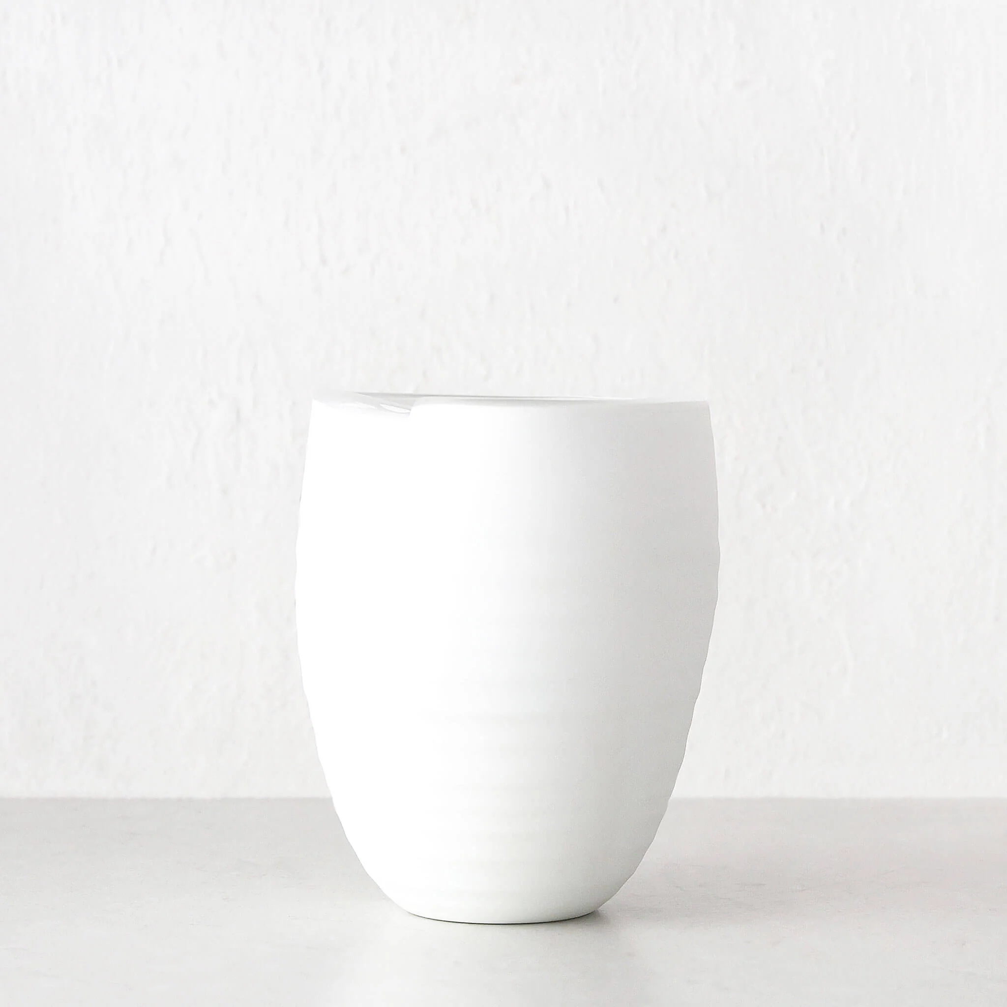 BRAC GLASS VASE | MEDIUM | MATTE WHITE GLASS - Image 2