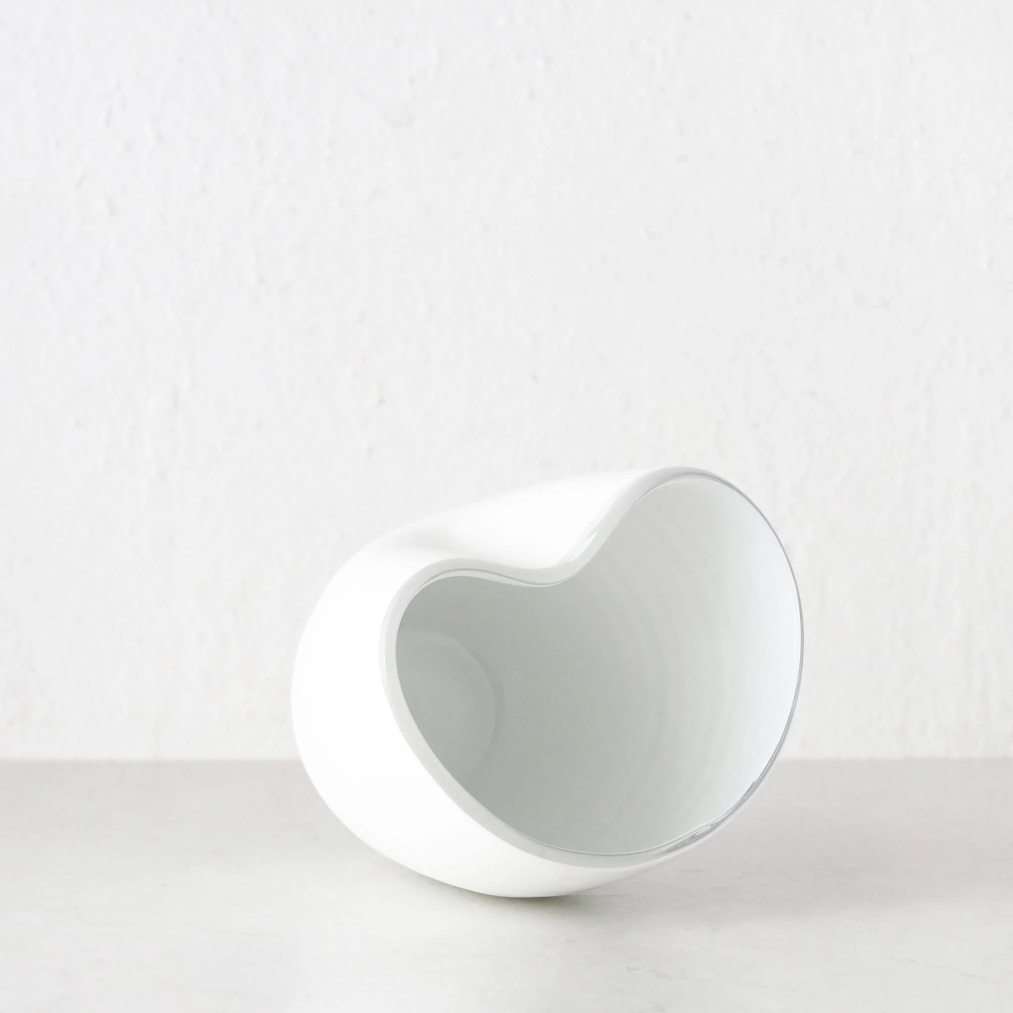 BRAC GLASS VASE | MEDIUM | MATTE WHITE GLASS - Image 3