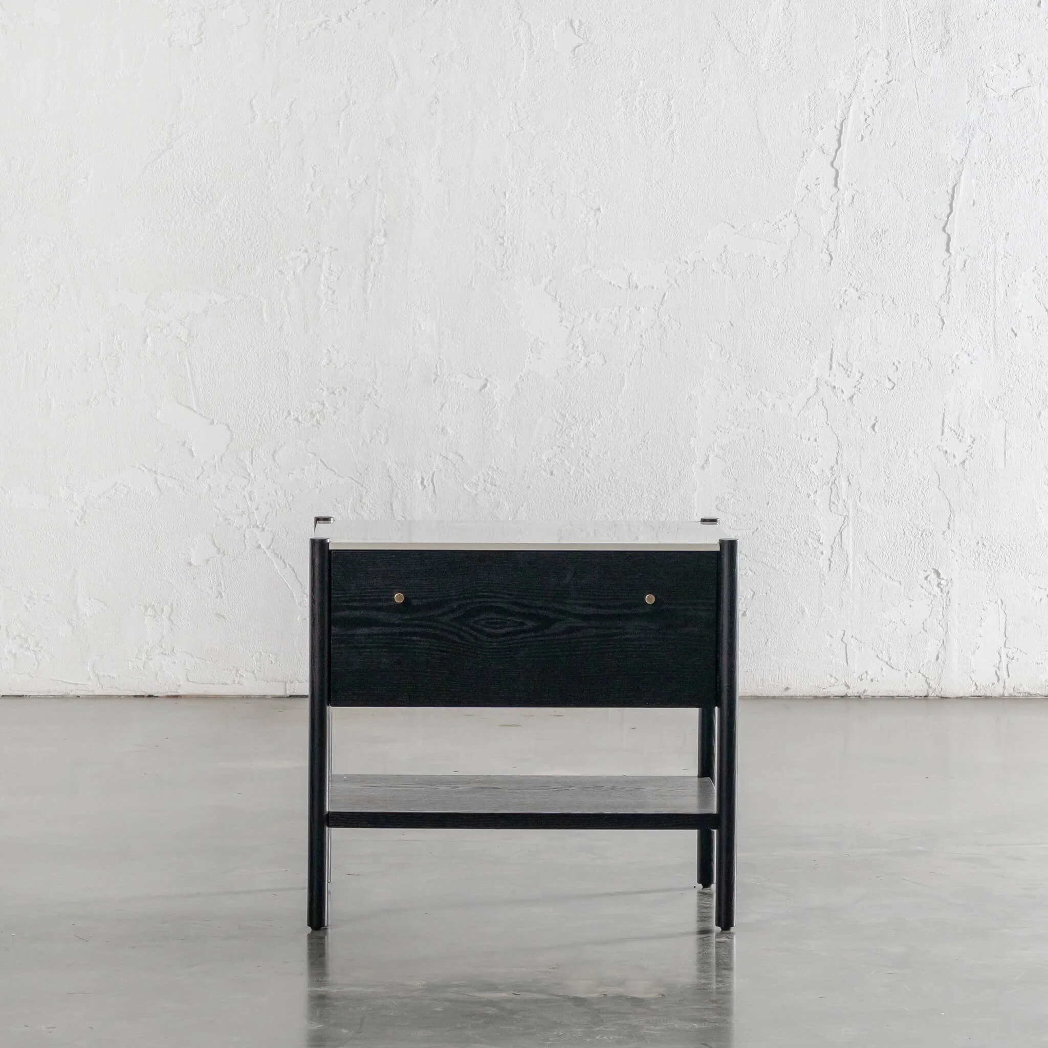 BRANZANO NIGHT STAND  |  BLACK NOIR  |  CARRARA WHITE CERAMIC TOP - Image 5