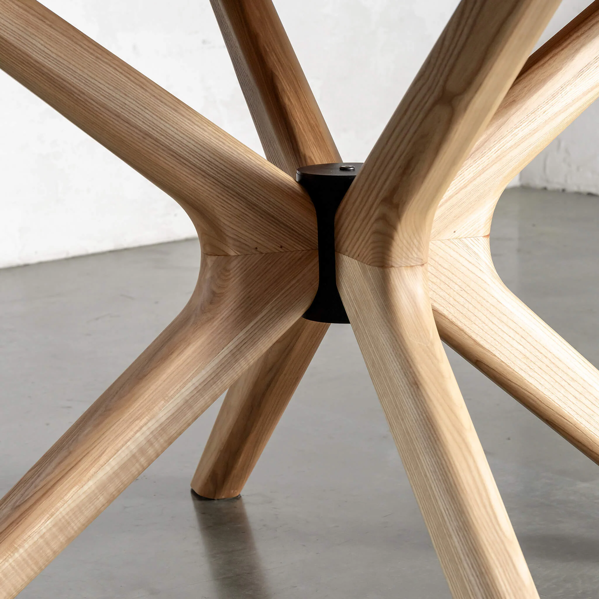 BRETON ROUND DINING TABLE | BIRCH ASH WOOD GRAIN | 150CM - Image 5