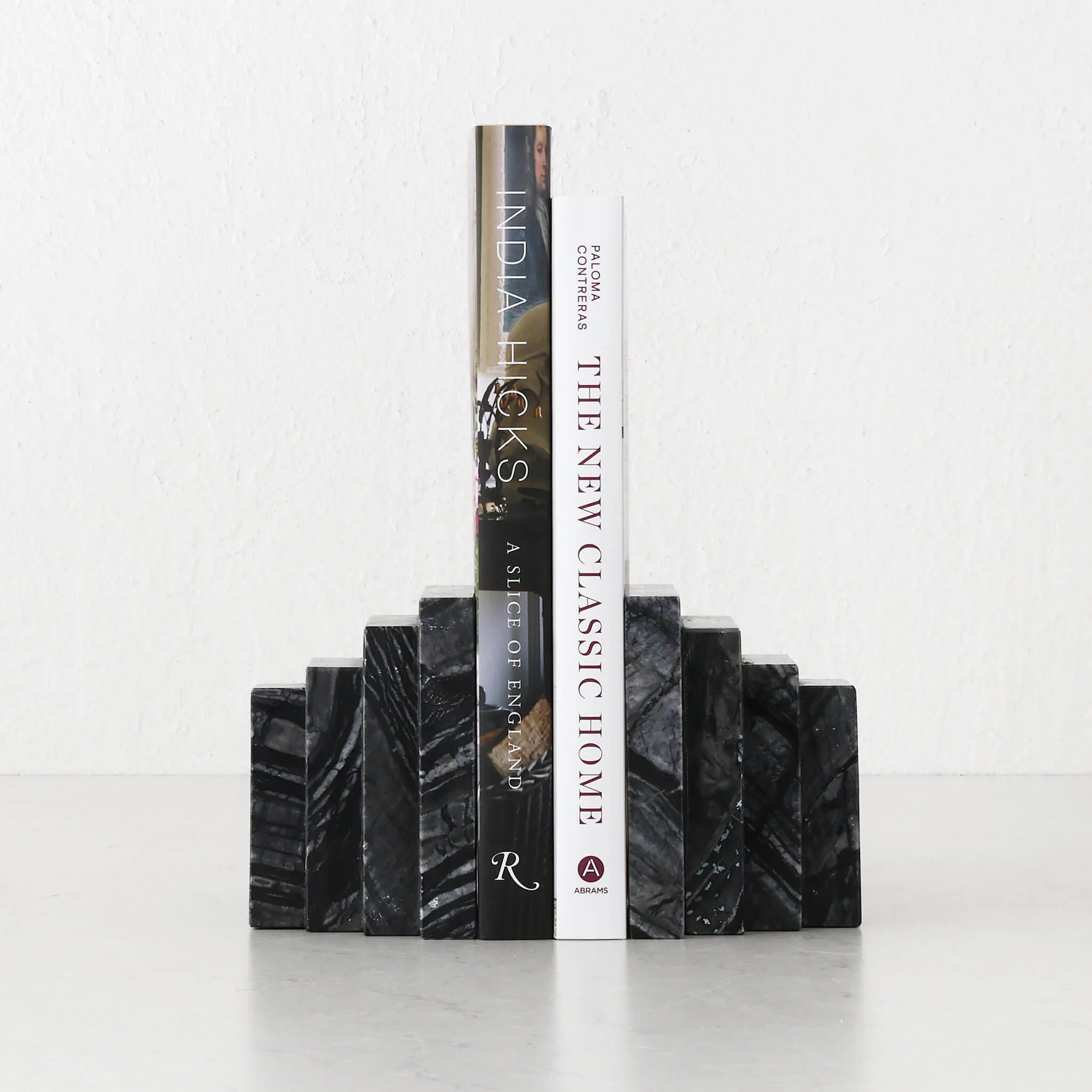 CAMERO MARBLE BOOKENDS  |  EMAS DARK GREY MARBLE - Image 2