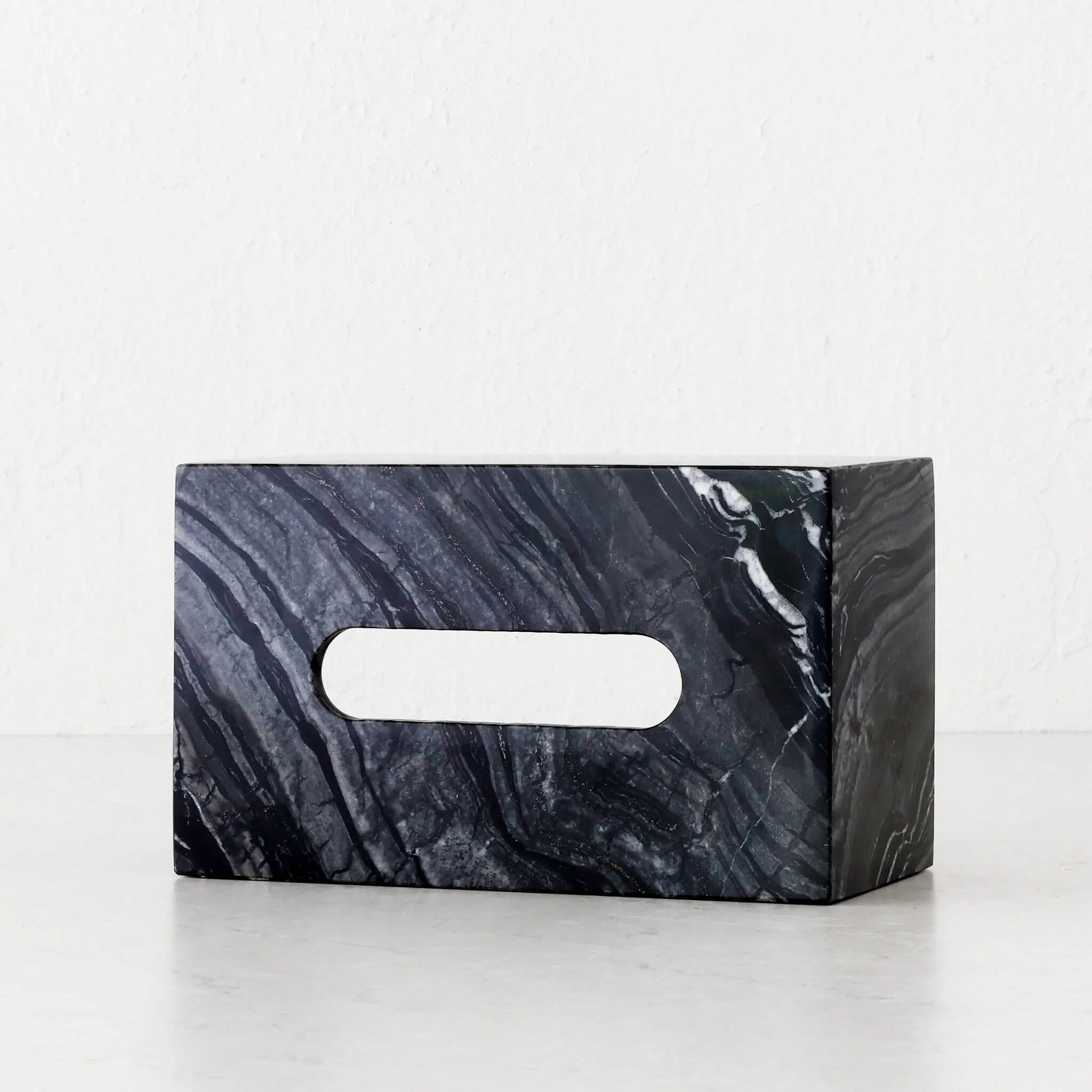 CAMERO MARBLE RECTANGLE TISSUE BOX | BUNDLE X2 | EMAS DARK GREY MARBLE - Image 3