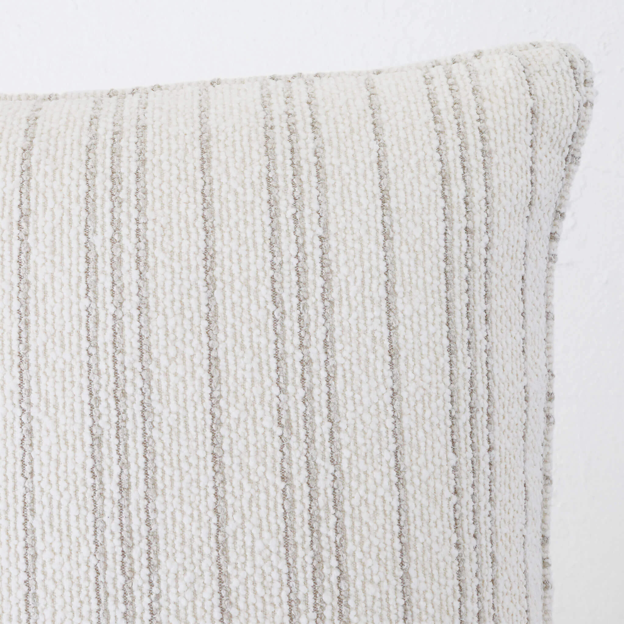 CAMPANIA STRIPE CUSHION BUNDLE X2  |  40X60  |  BONE + PEBBLE BEIGE STRIPE - Image 3