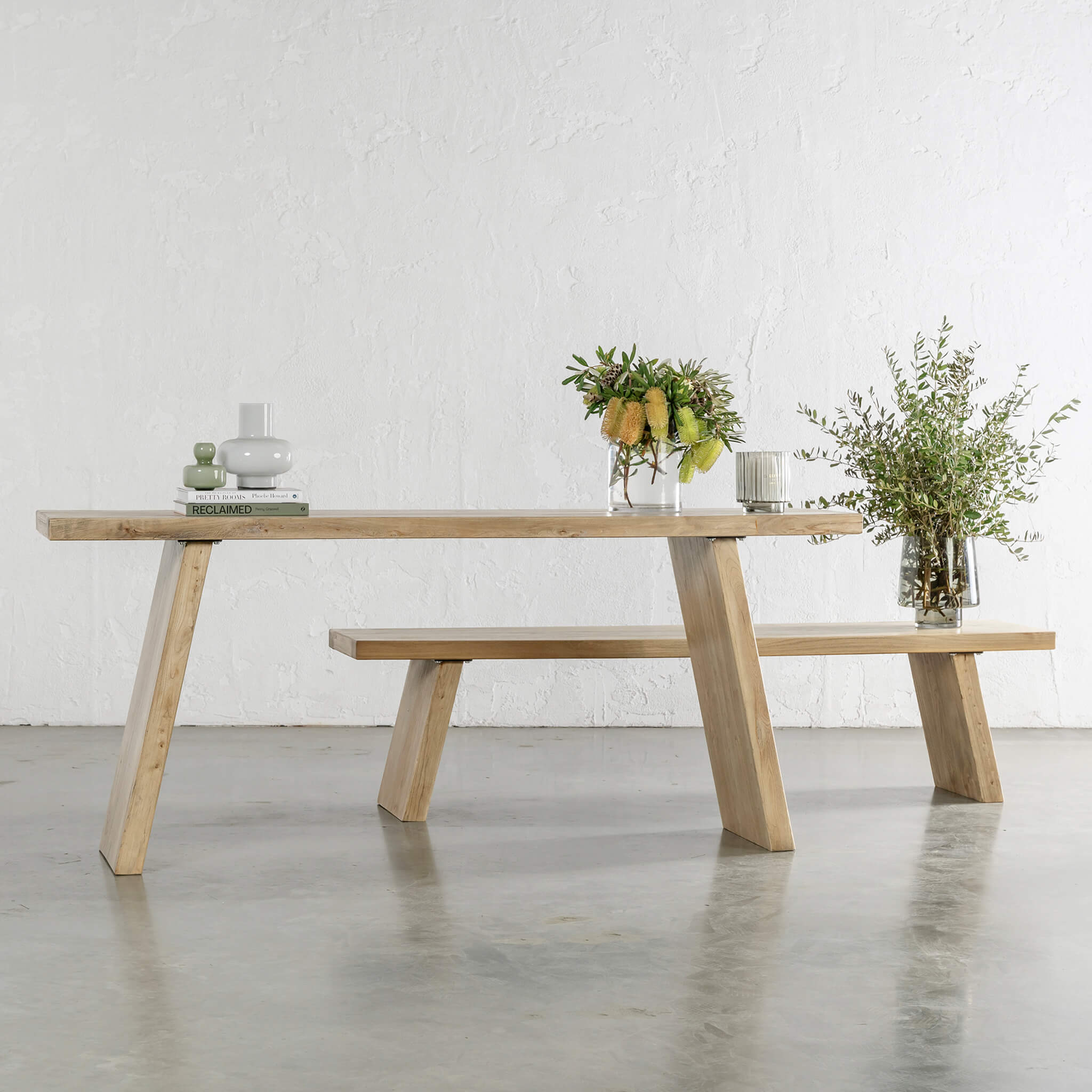 CAPRETTA ELM CONSOLE TABLE | 160CM | BLEACHED BRISTLE - Image 3