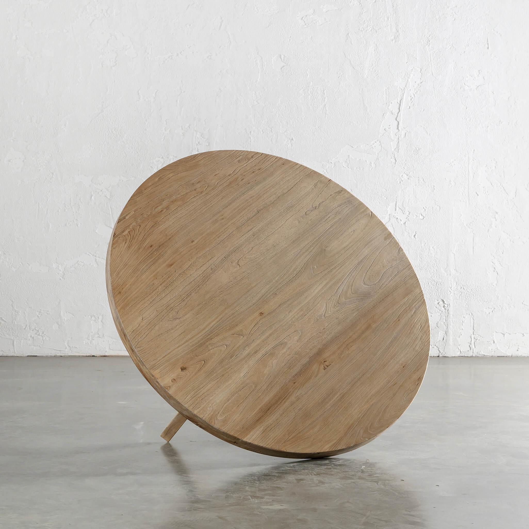 CAPRETTA ELM ROUND COFFEE TABLE  |  120CM  |  BLEACHED BRISTLE - Image 3