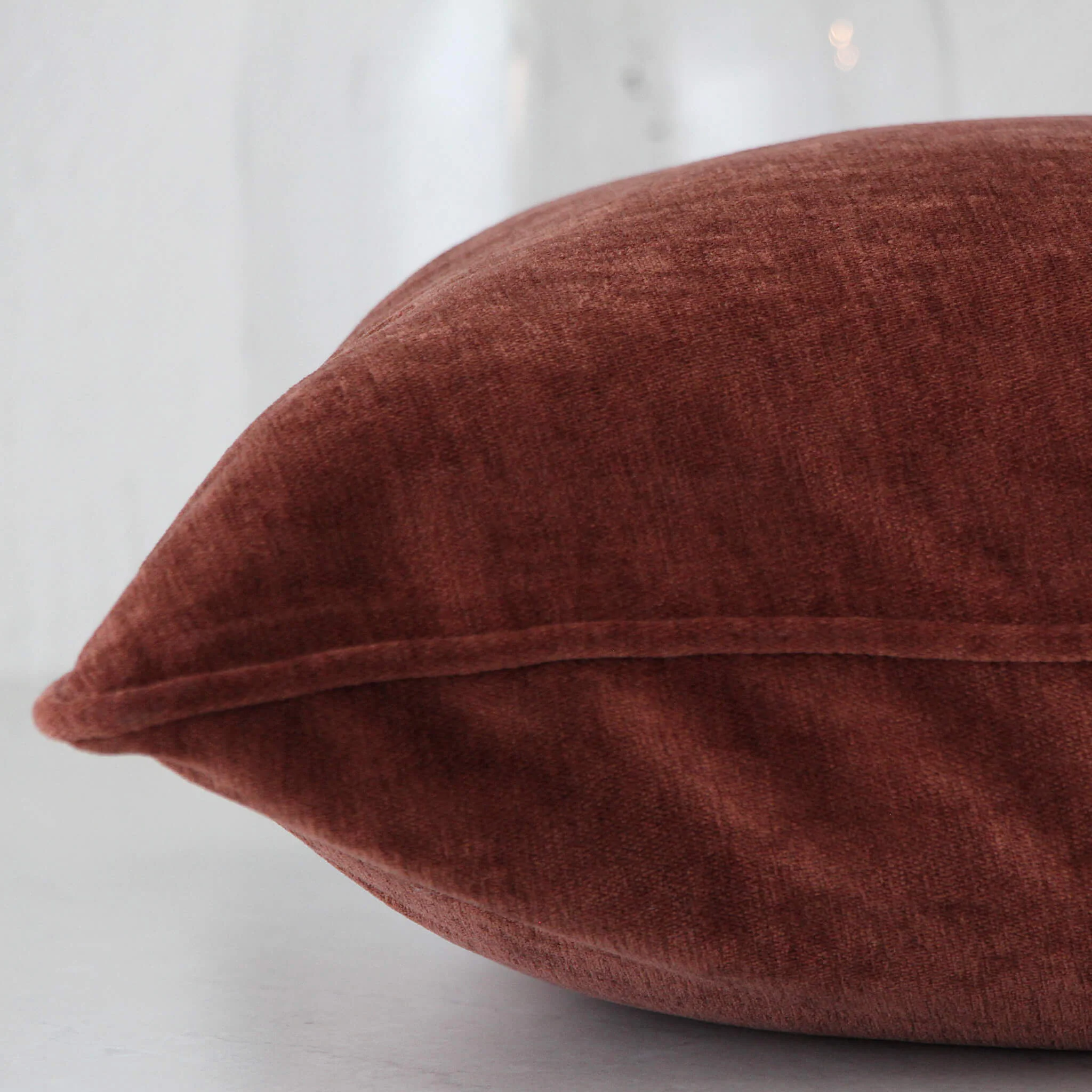 CARSON CUSHION BUNDLE X2  |  40 x 60  |  TERRA RUST TEXTURED VELOUR - Image 3