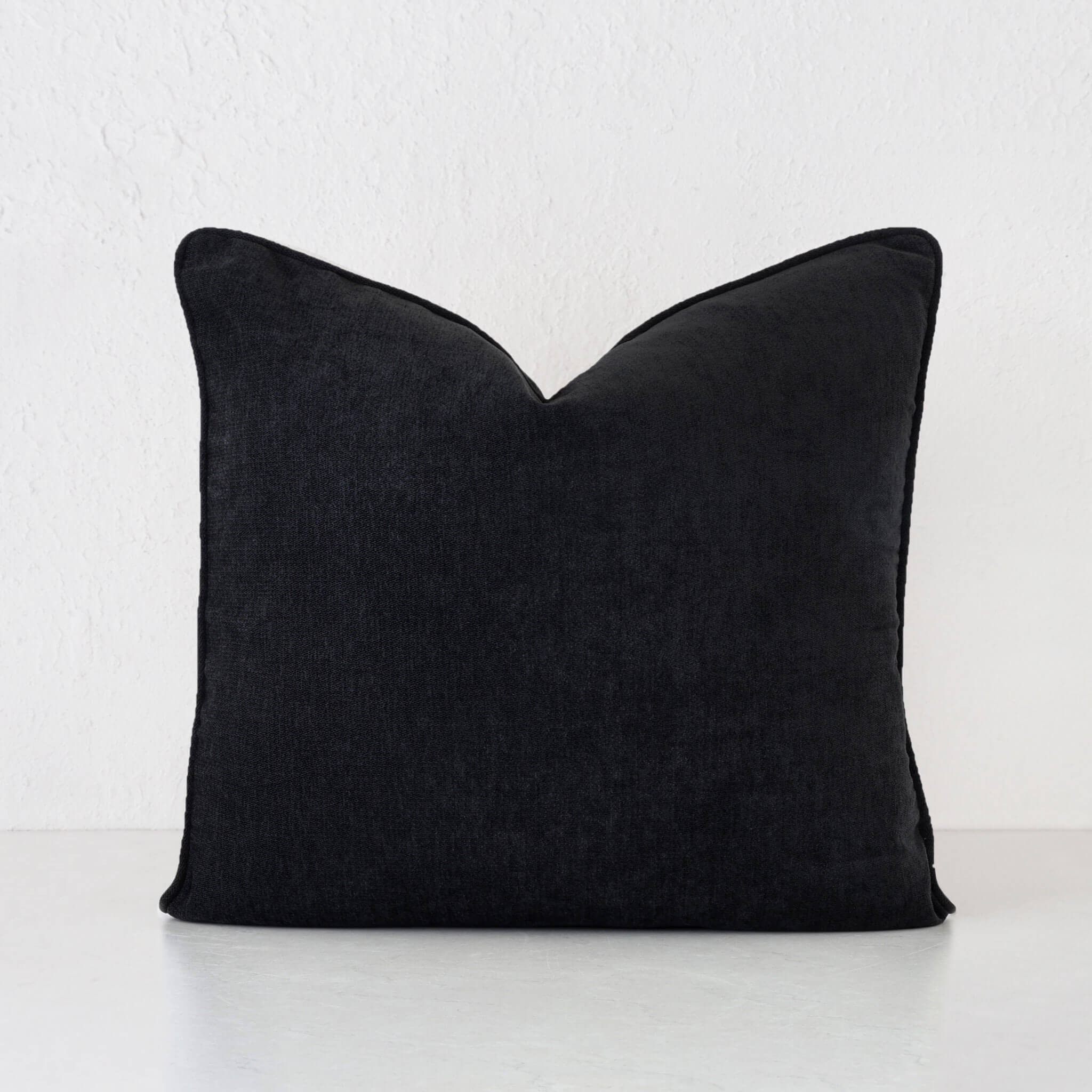 CARSON CUSHION BUNDLE X2 | 50X50 | NOIR BLACK TEXTURED VELOUR - Image 2