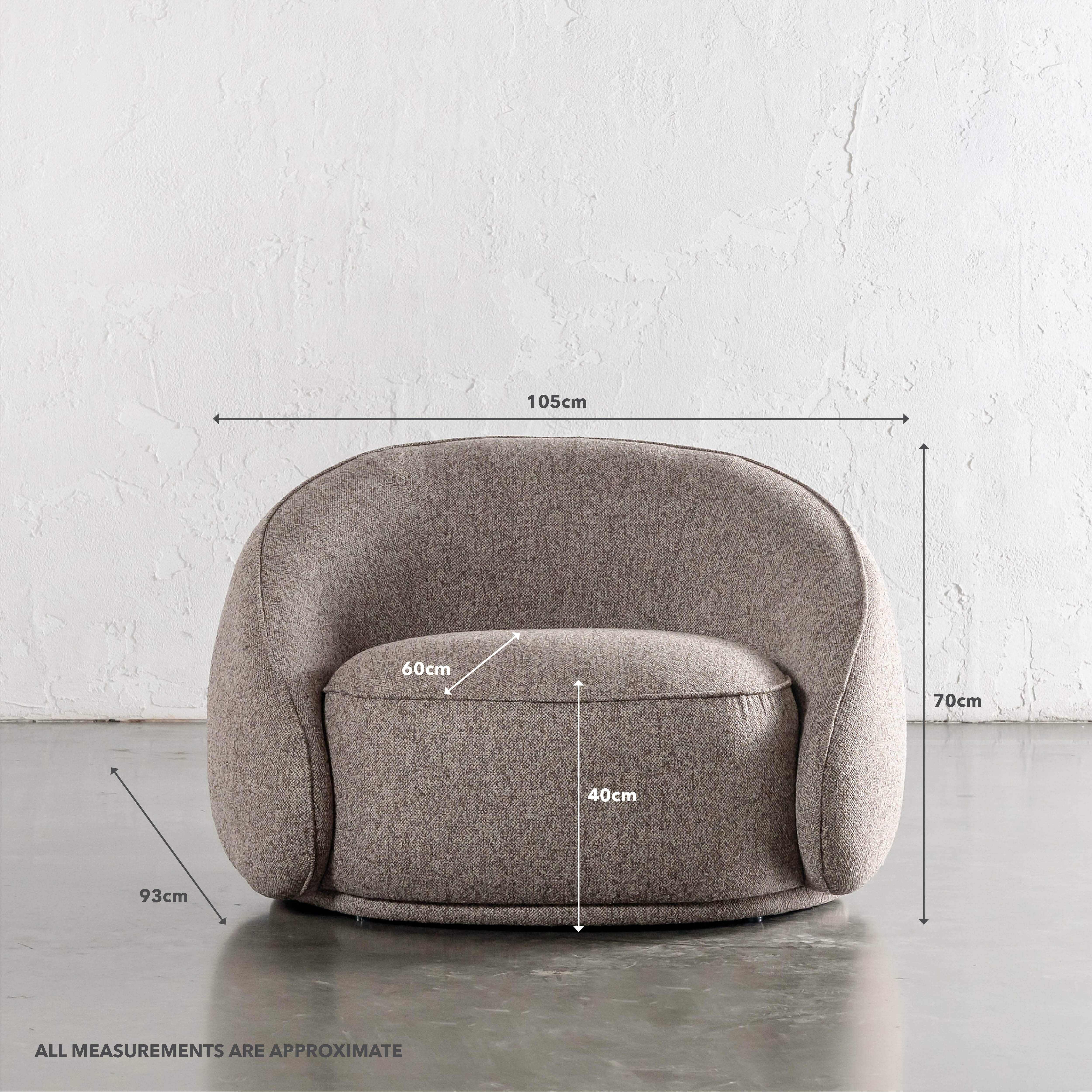 CARSON LINCOLN CURVED ARMCHAIR  |  BANYON TREE BARK - Image 11