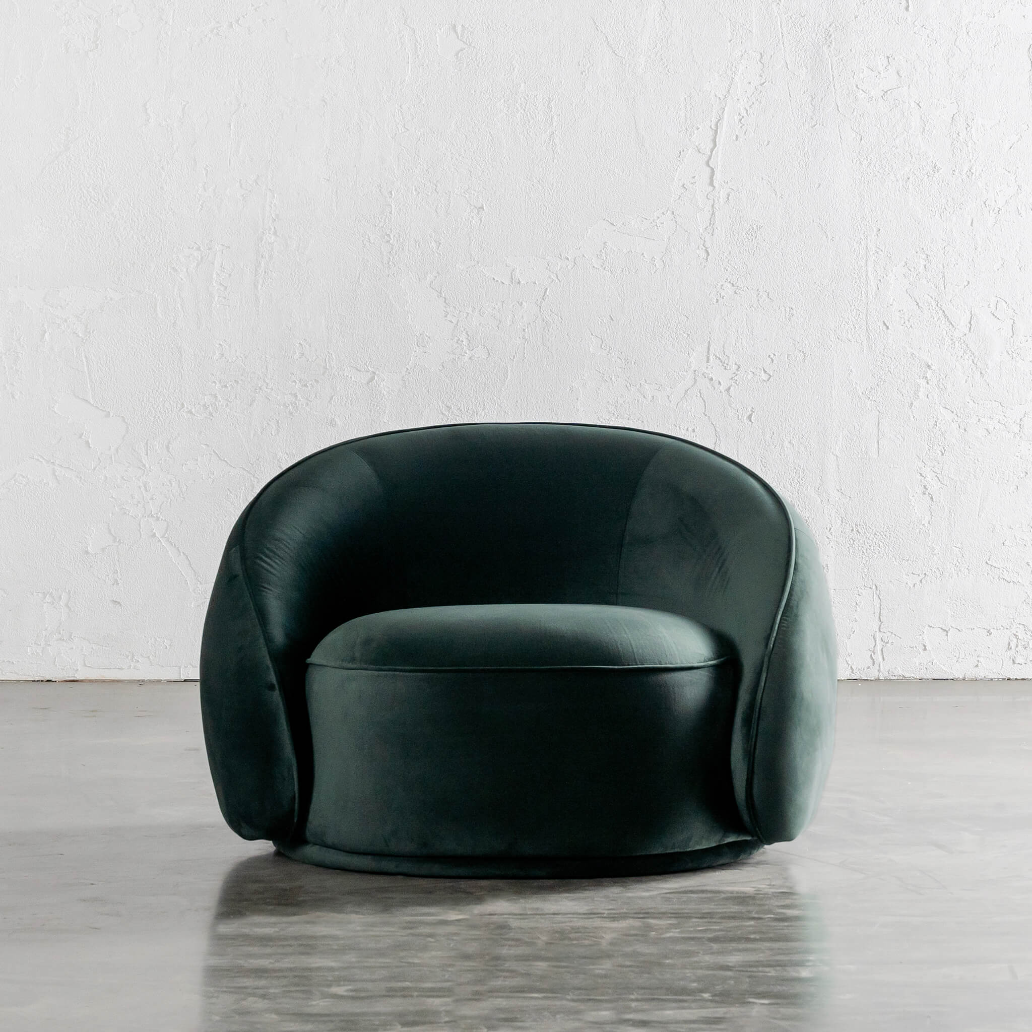 CARSON LINCOLN CURVED ARMCHAIR | HIGHLAND GREEN VELVET - Image 2