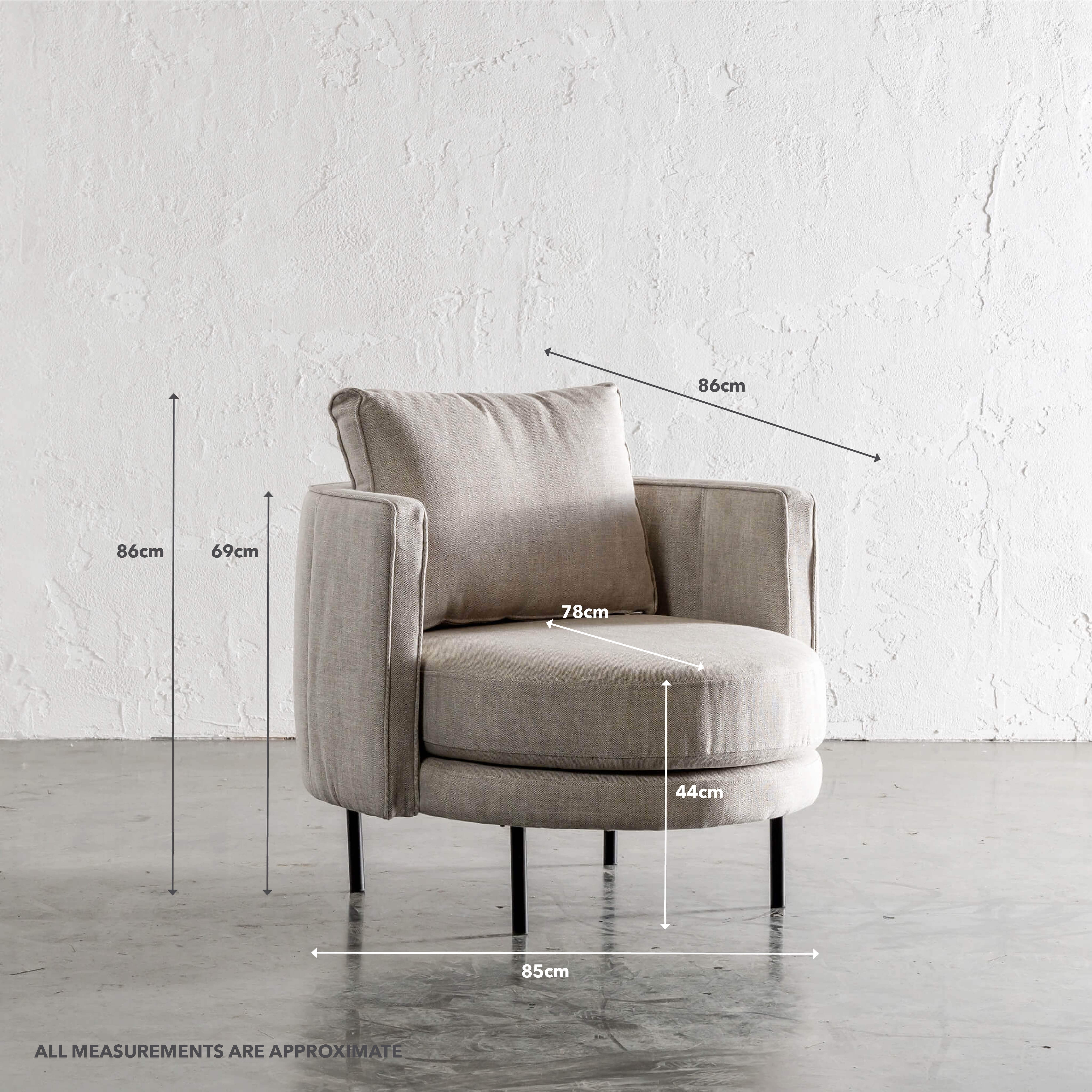 CARSON MODERNA CURVED RIBBED CHAIR  |  JOVAN EARTH - Image 9