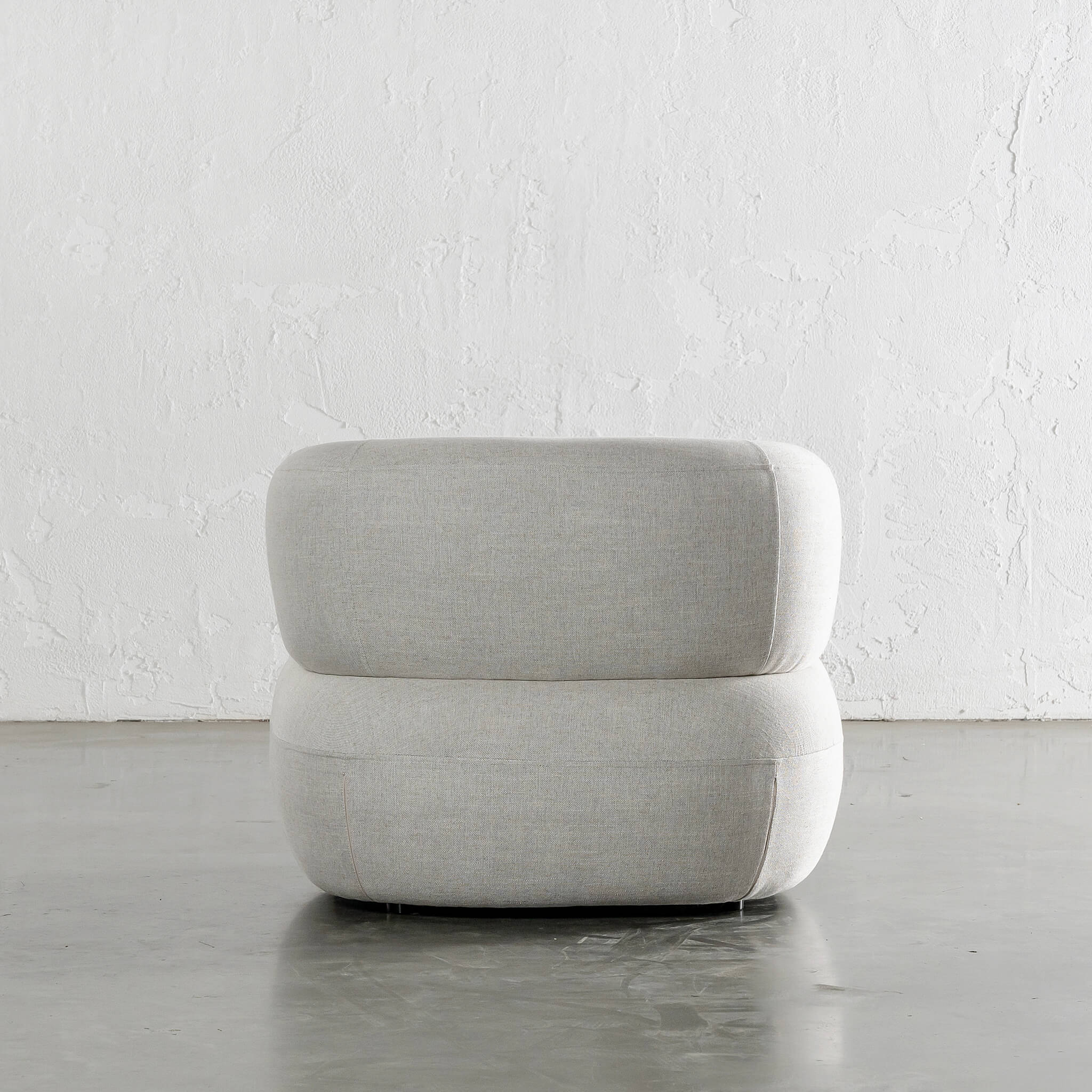 CARSON ROUNDED ARMCHAIR | JOVAN DOVE NATURAL - Image 7