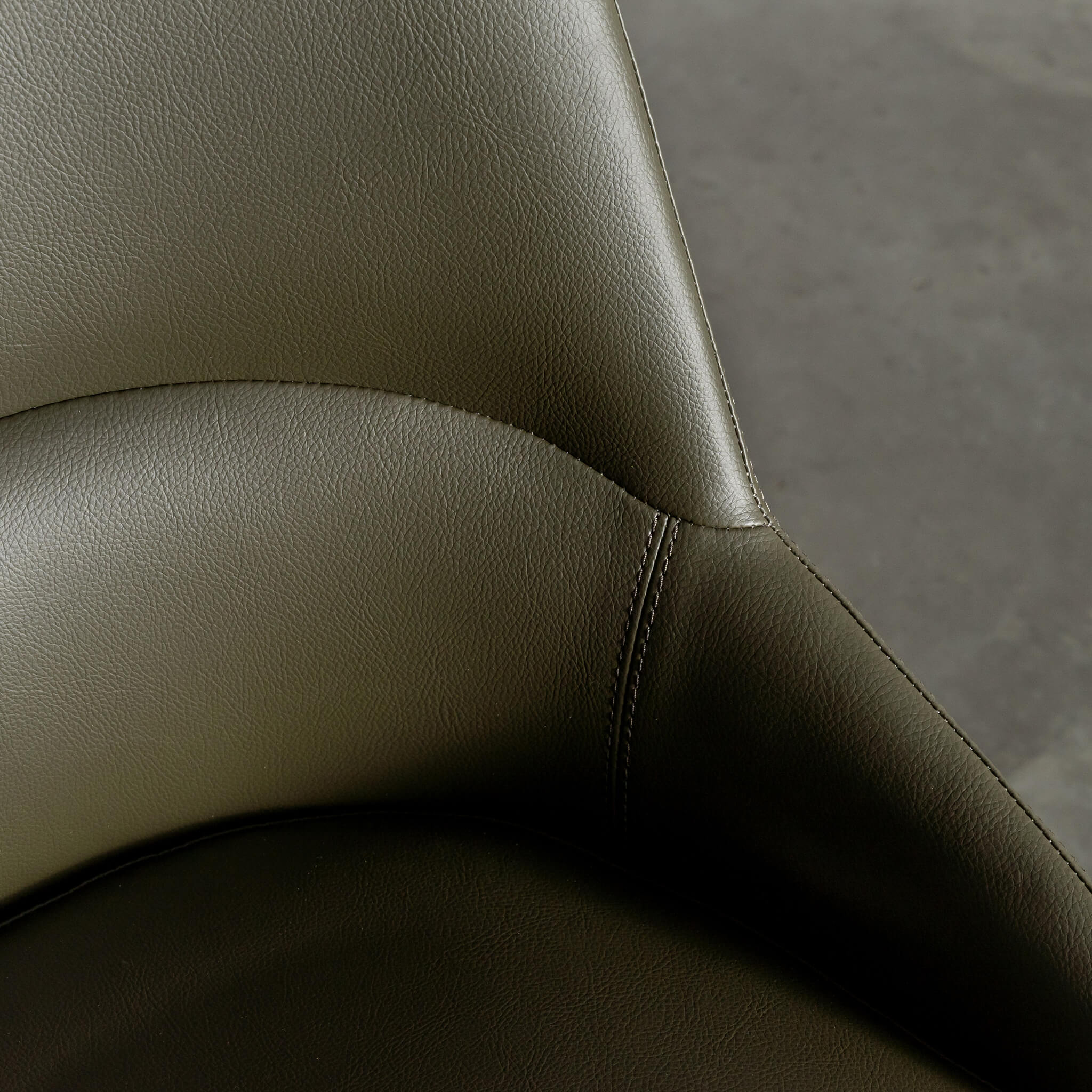 CARTER DINING CHAIR  |  MEDITERRANEAN DEEP OLIVE VEGAN LEATHER - Image 2