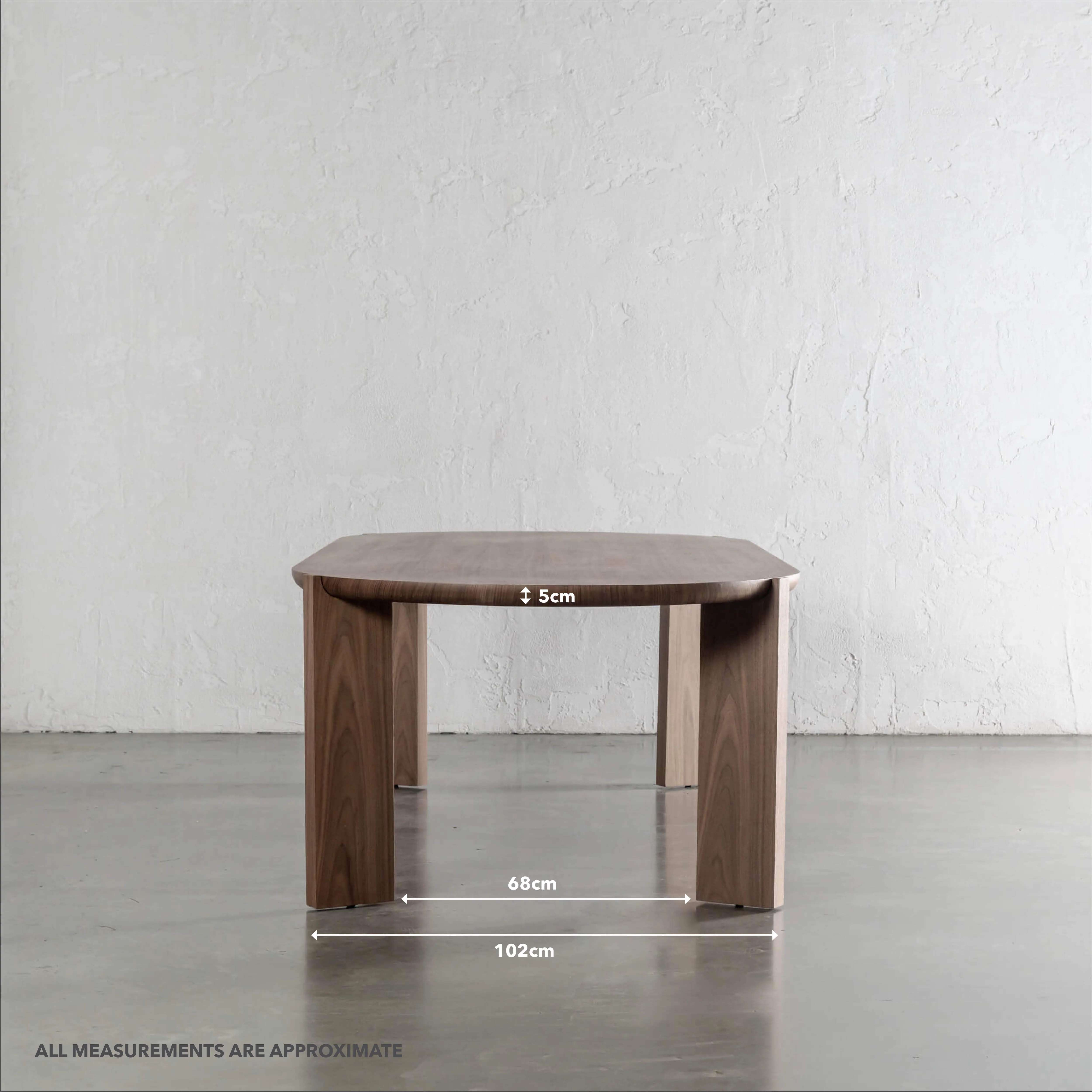CASSAN ROUNDED DINING TABLE | DEEP WALNUT WOOD GRAIN | 270CM - Image 10