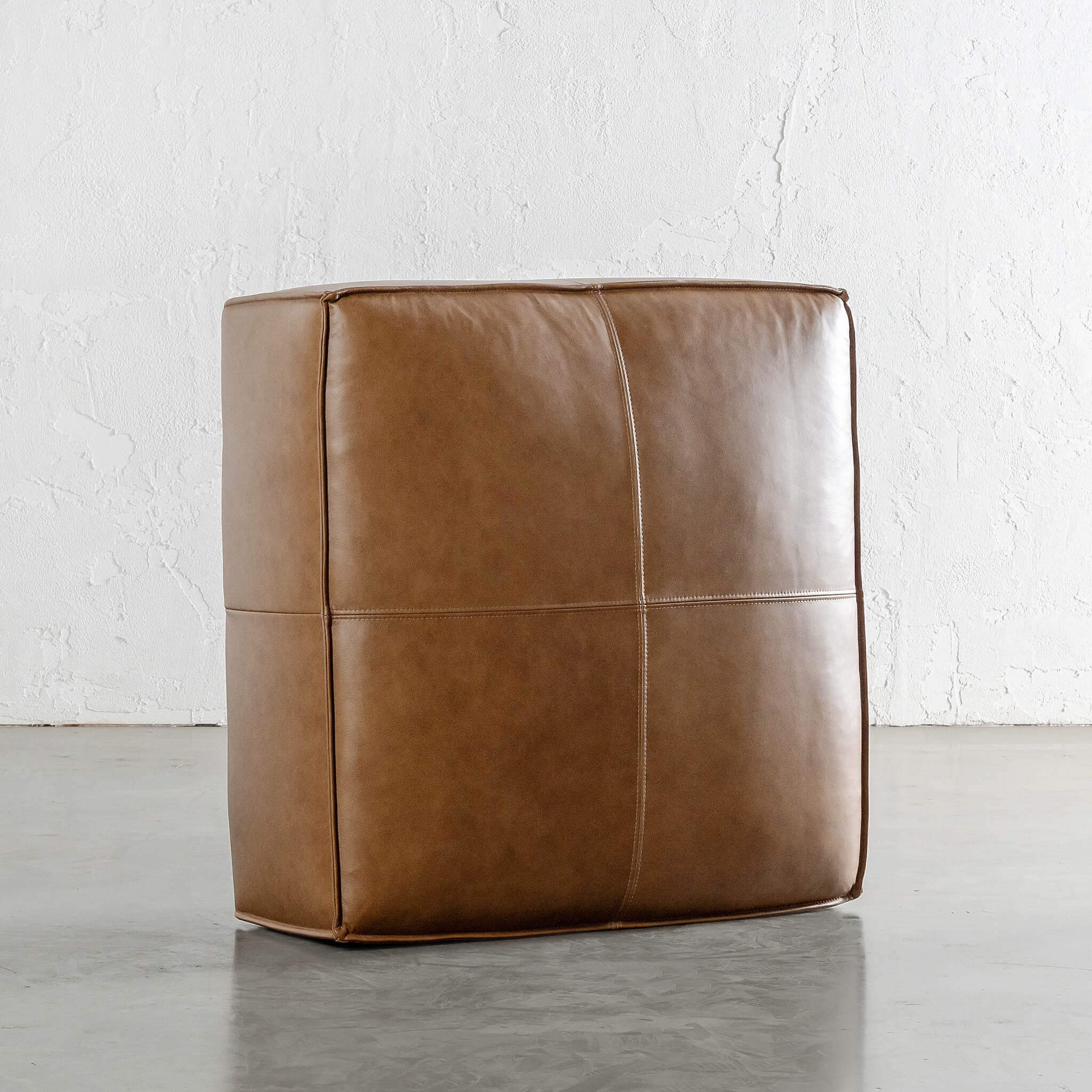 COBURG OTTOMAN | DAKOTA SADDLE TAN - Image 3
