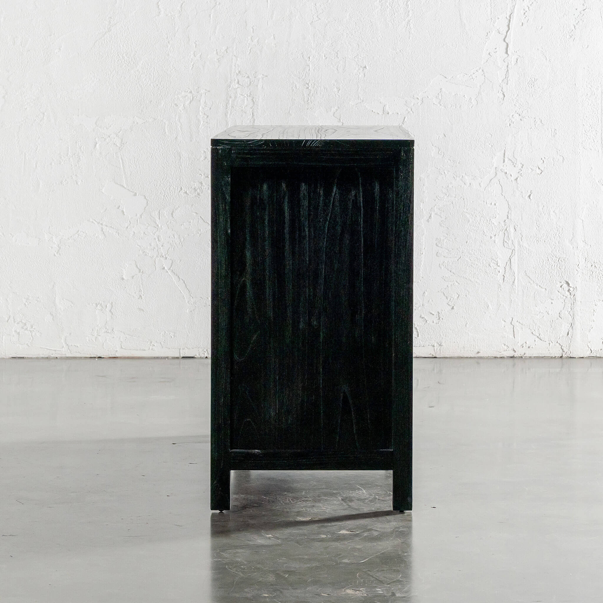 CONRAD 2 DOOR SLATTED CONSOLE | BLACK GRAIN - Image 3