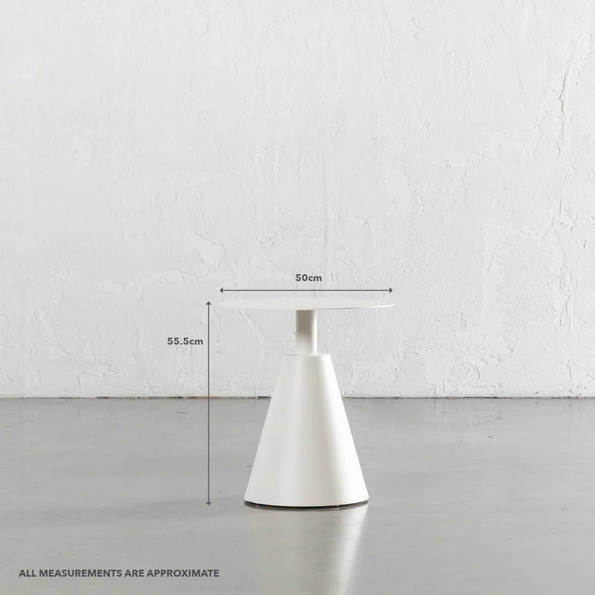 PALOMA ESCALON TERRACE SIDE TABLE  |  MILK WHITE - Image 5