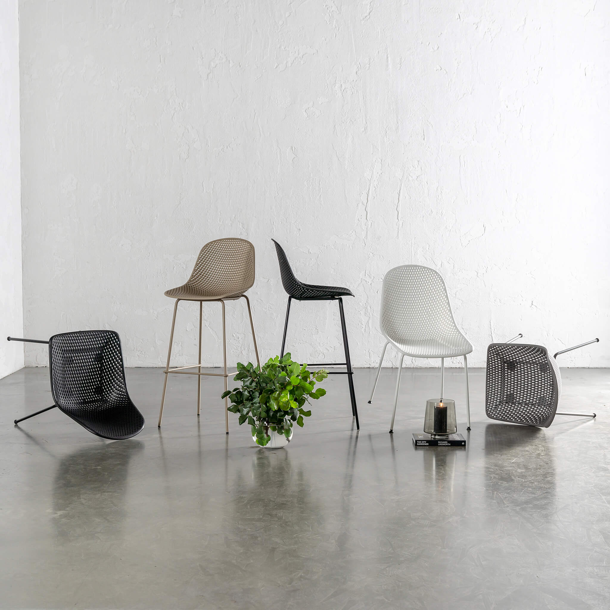 ETTA MESH INDOOR/OUTDOOR DINING CHAIR | ONYX BLACK | BUNDLE x 4 - Image 3