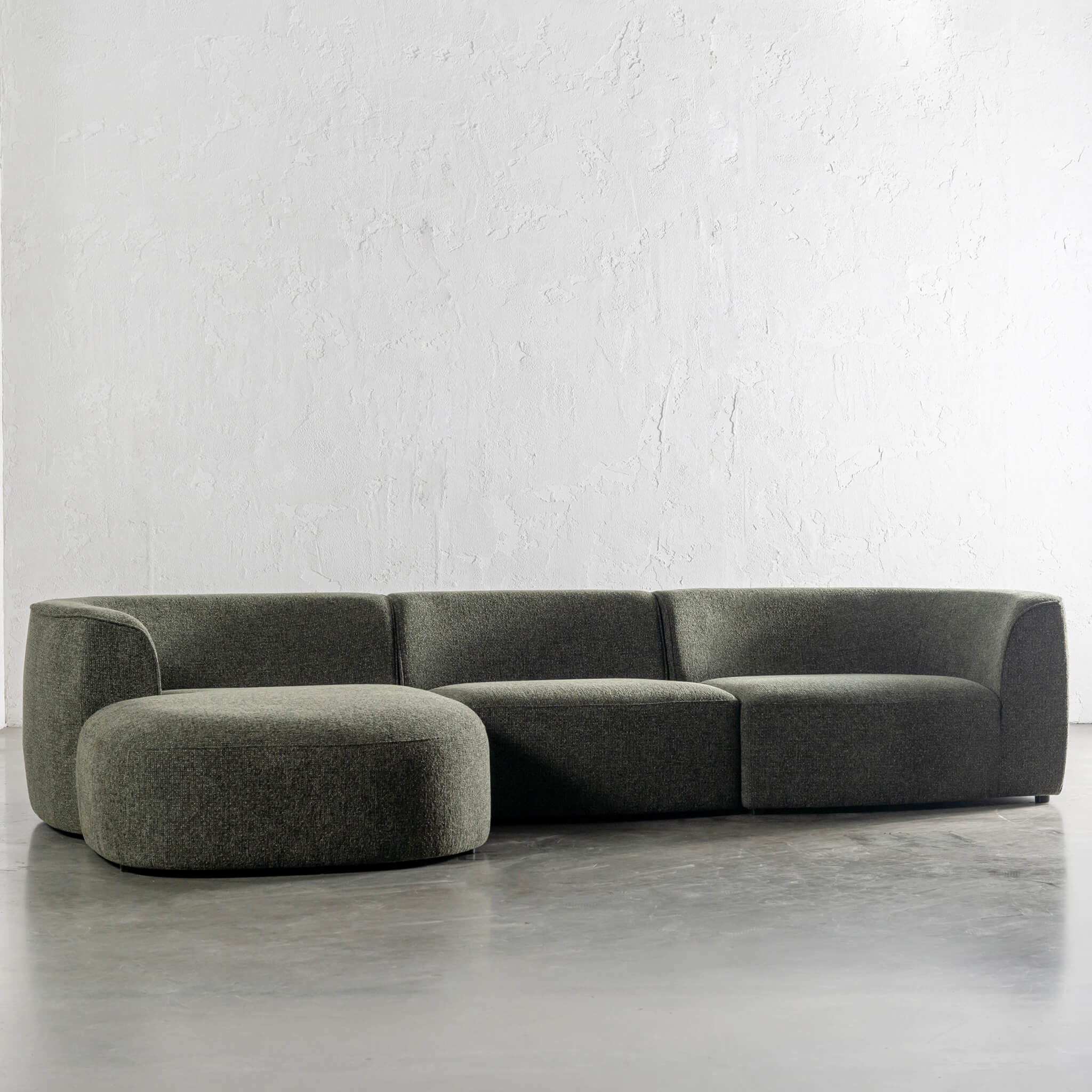 FARO MODULAR CHAISE LOUNGE SOFA  |  BANKSIA LEAF GREEN - Image 5