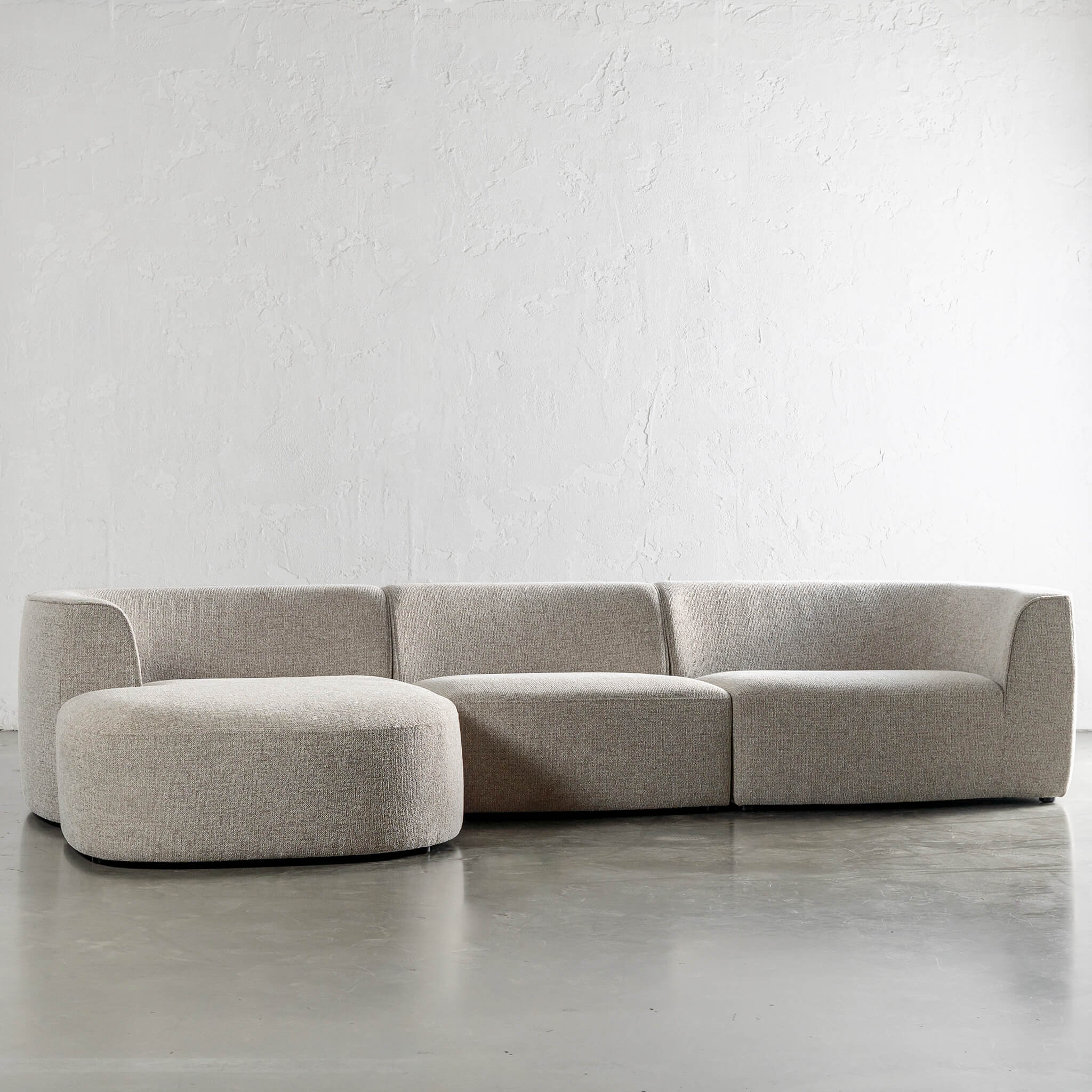 FARO MODULAR CHAISE LOUNGE SOFA | PEBBLE BAY MIST - Image 2