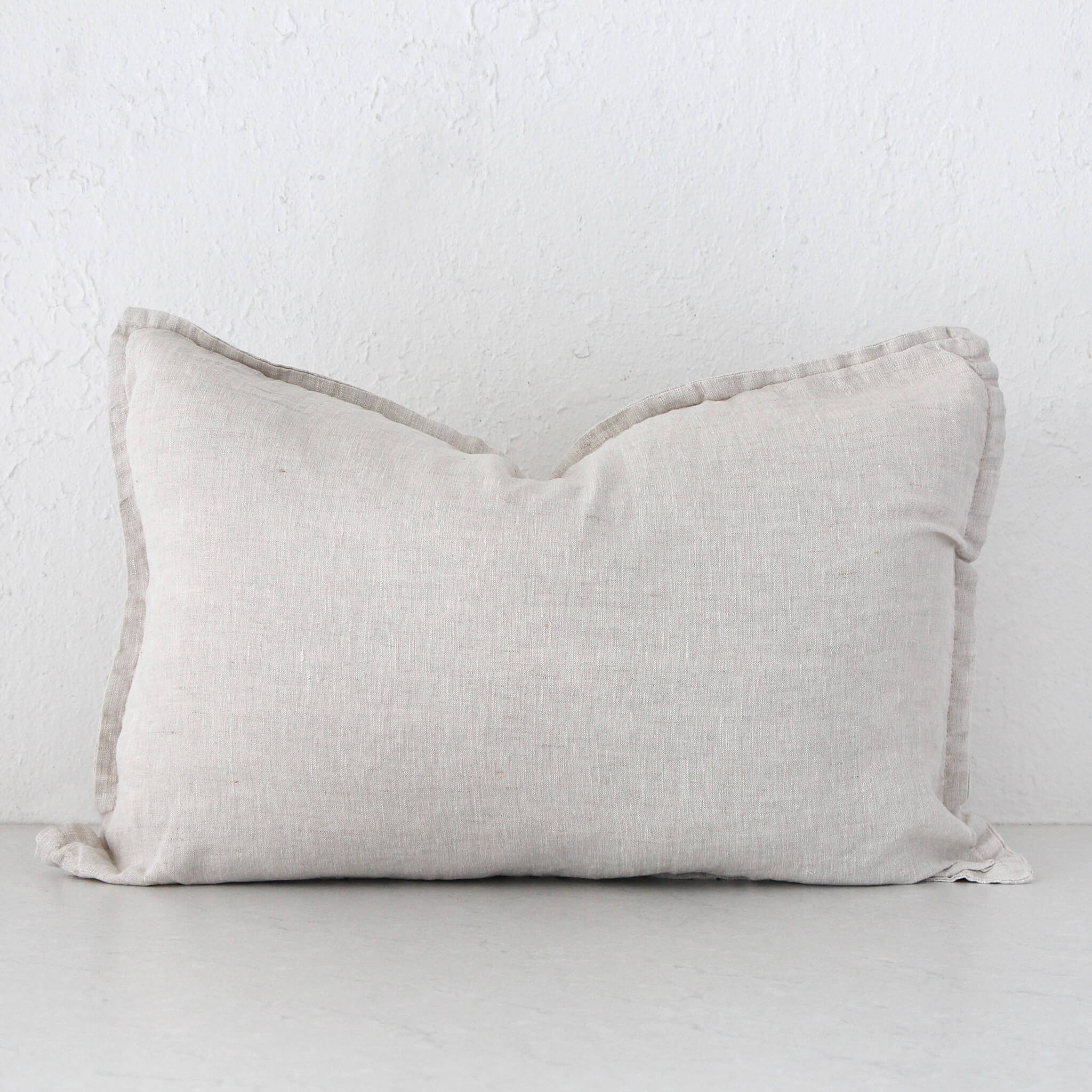 FRENCH LINEN CUSHION BUNDLE X2 | 40X60 | NATURAL FLAX - Image 3