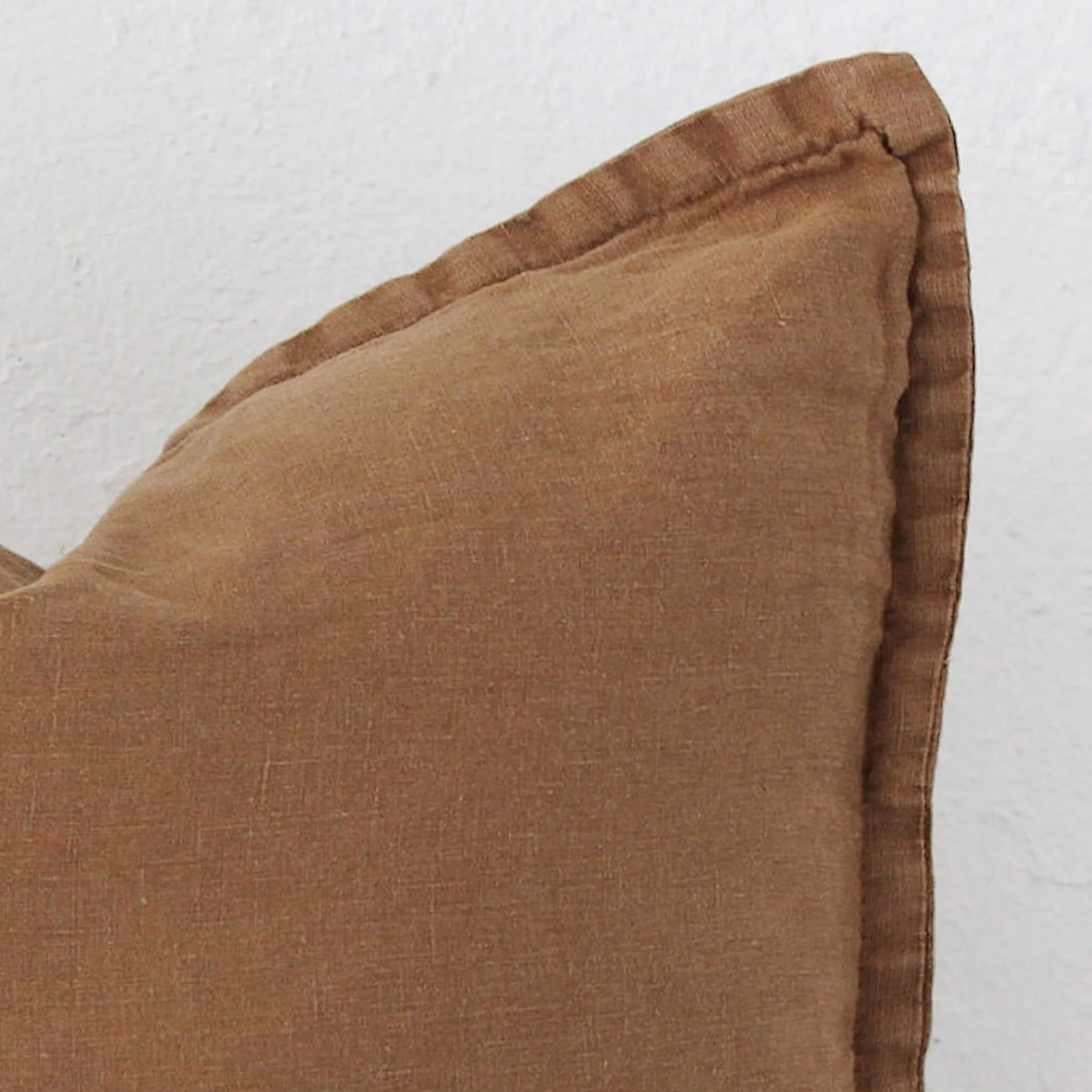 FRENCH LINEN CUSHION BUNDLE X2 | 60X60 | CINNAMON LATTE - Image 2