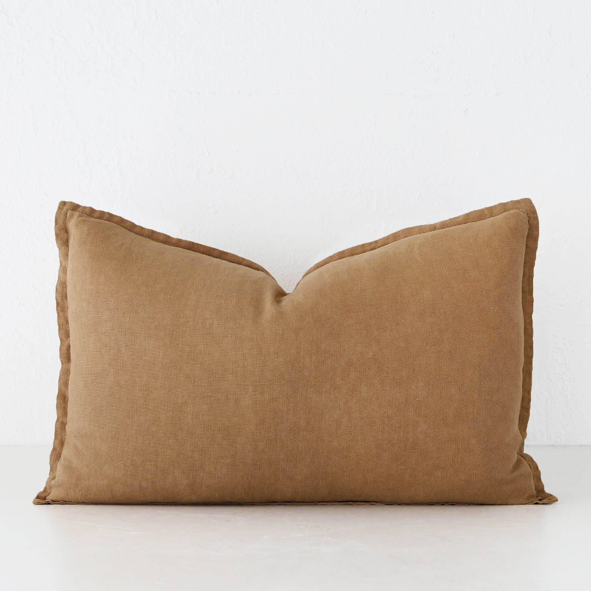 FRENCH LINEN CUSHION | TOBACCO CIGAR | 40X60 | 50X50 | 60X60 - Image 3