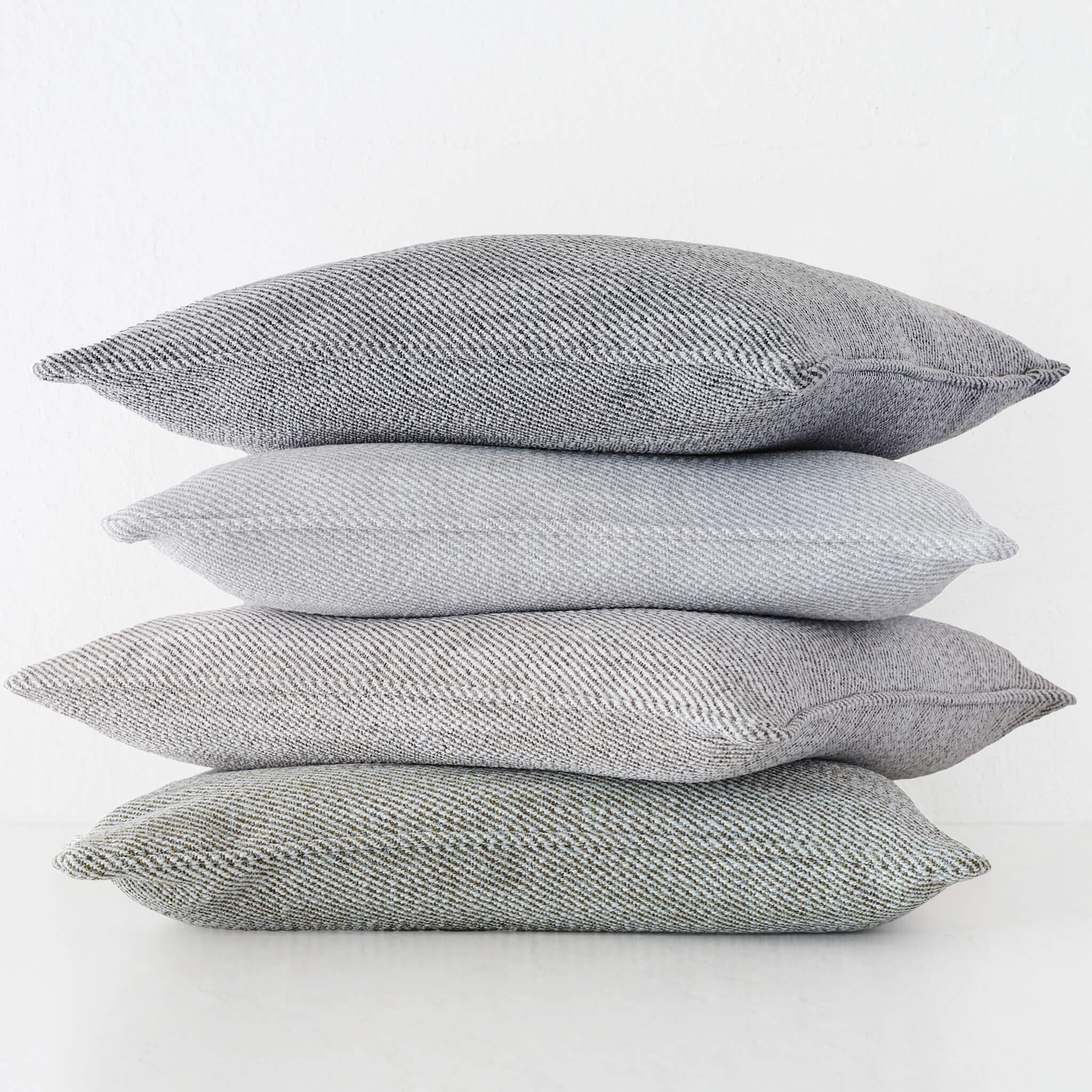 BEZIER HERRINGBONE CUSHION BUNDLE X2  |  40X60  |  HAZELNUT SKIM - Image 2