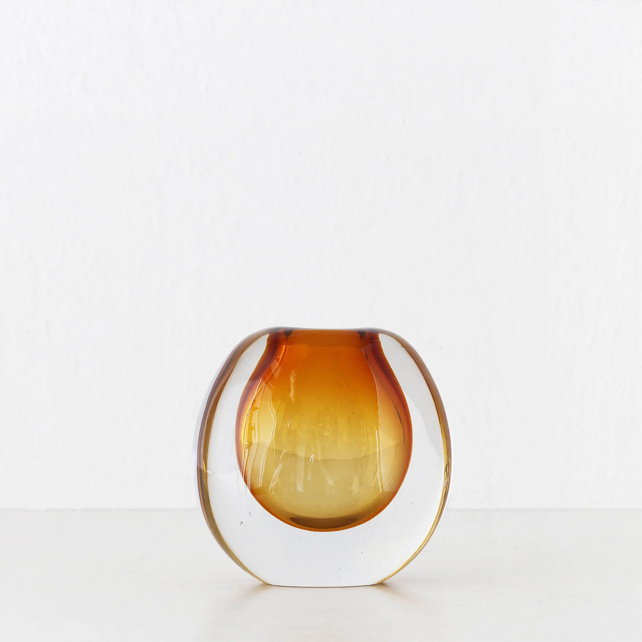 HANS GLASS VASE BUNDLE X2 | AMBER + CLEAR GLASS - Image 5