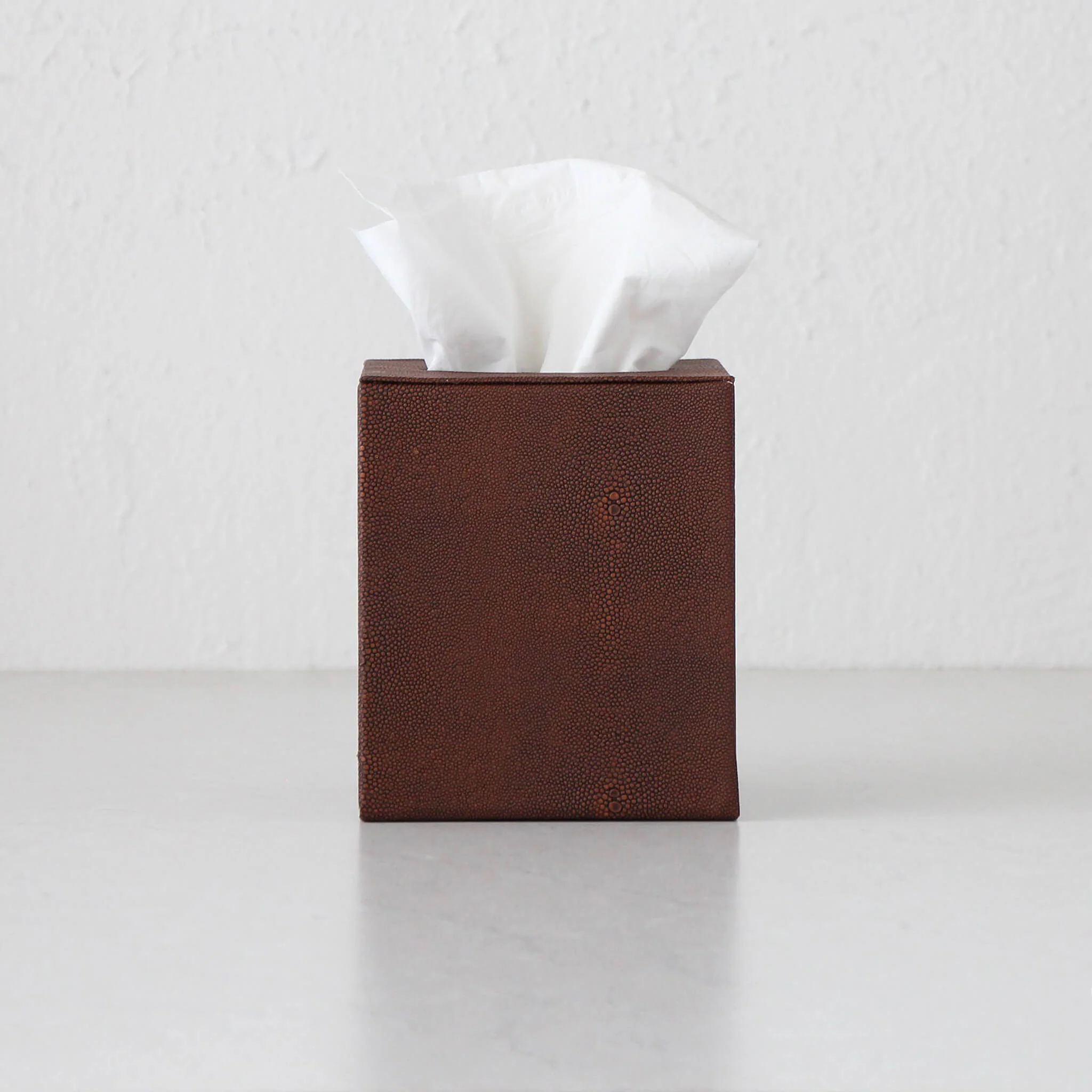 HUNTER PYTHON SQUARE TISSUE BOX HOLDER | BUNDLE X2 | DARK WALNUT - Image 3