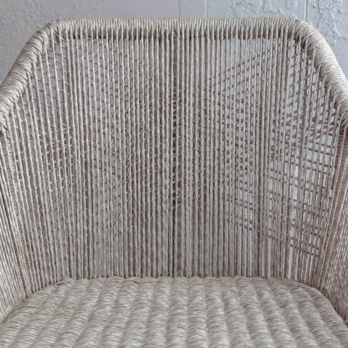 INIZIA WOVEN RATTAN INDOOR / OUTDOOR DINING CHAIR | BUNDLE + SAVE | ASH GREY - Image 3