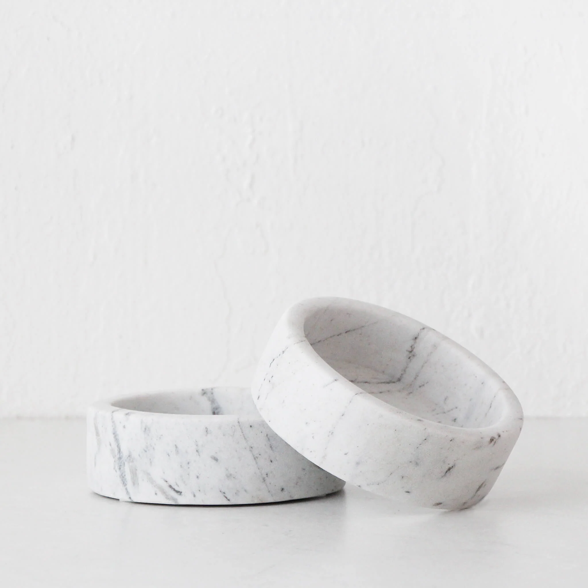 IVY SMALL MARBLE BOWL BUNDLE X2 | 15CM | ASH GREY MARBLE - Image 8