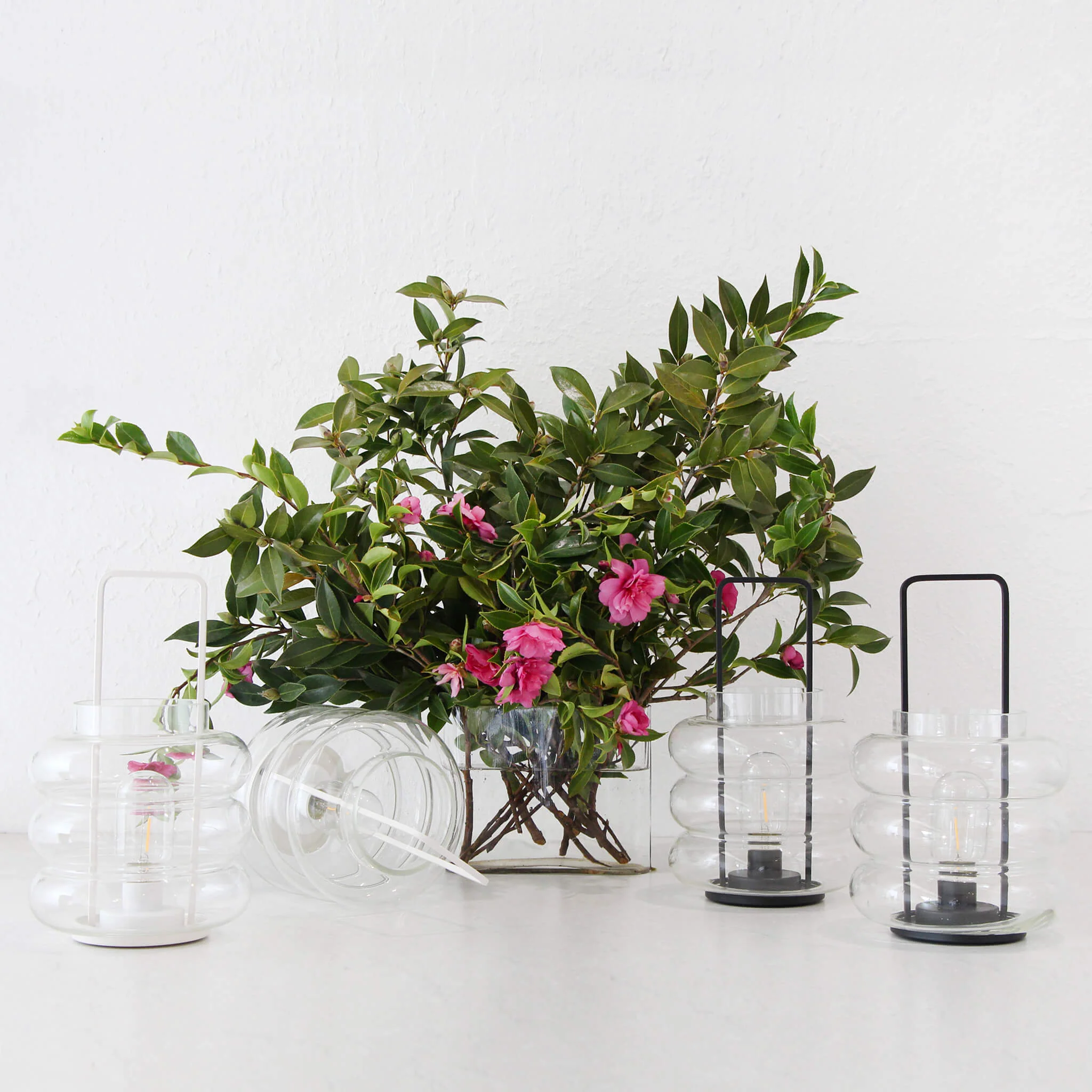 LAGUARDIA GLASS LED LANTERN | MATTE BLACK - Image 5