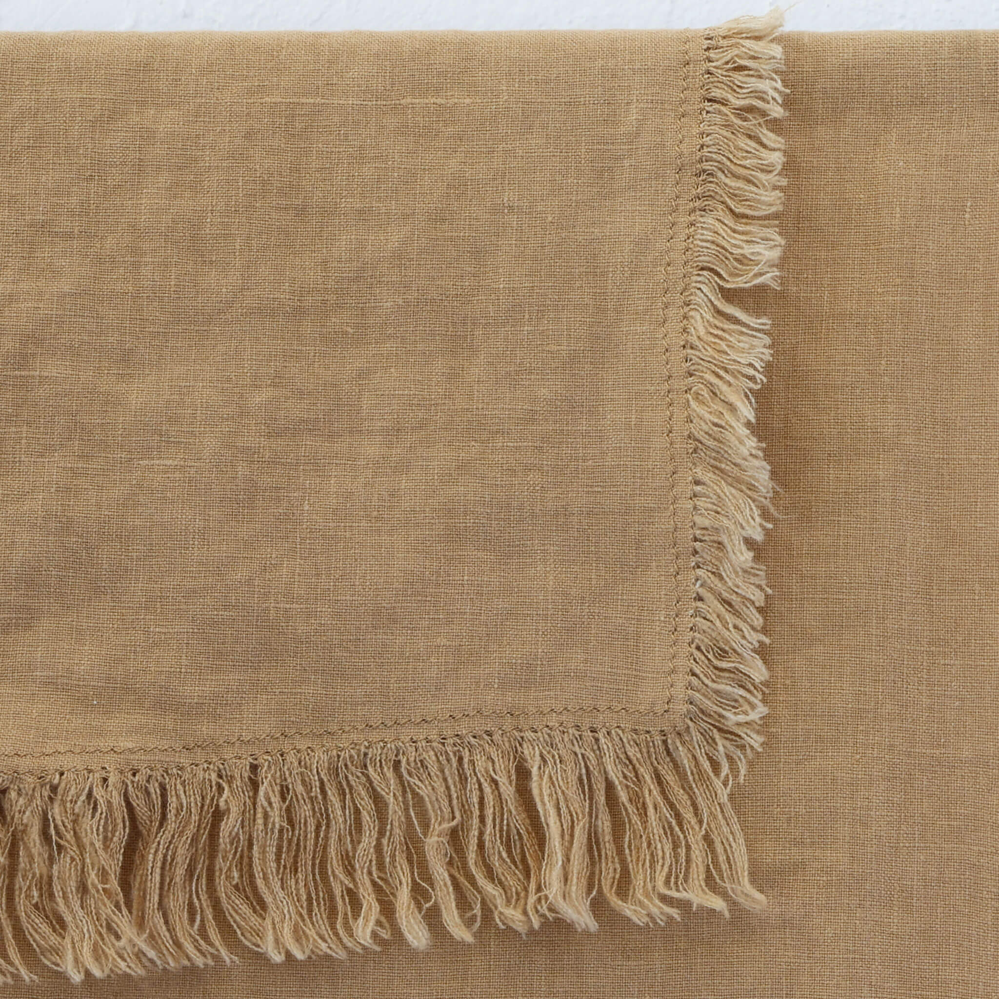 LBD EXCLUSIVE | FRENCH LINEN THROW | 180X140CM | AIRY TOBACCO - Image 3